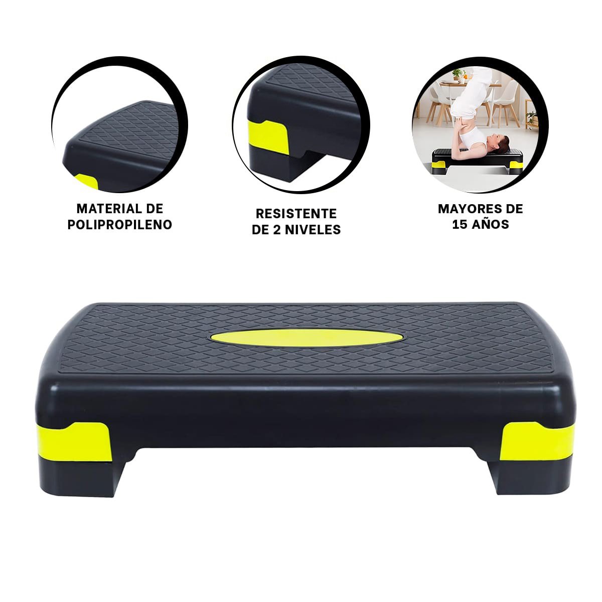 BANCO FUNCIONAL AMARILLO DE 2 NIVELES PARA ENTRENAMIENTO - 3