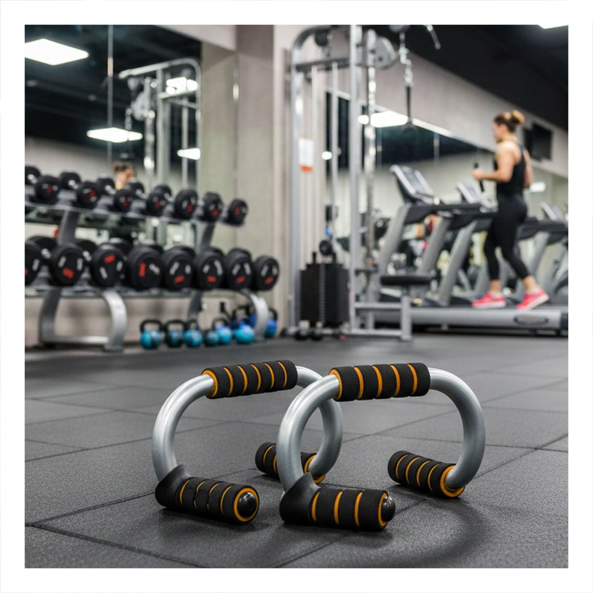 PACK2 ACCESORIO MUSCULAR PUSH UP EN FORMA DE S NARANJA CON APOYO ESTABLE - 2