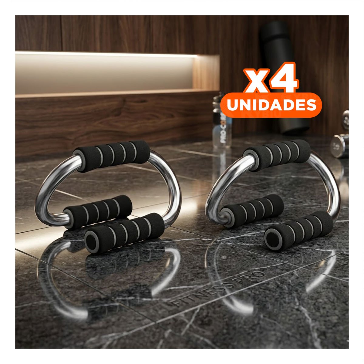 PACK4 IMPLEMENTO FITNESS EN FORMA DE S GRIS PARA MAYOR RENDIMIENTO - 1
