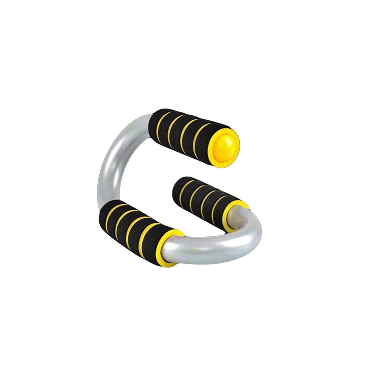 SOPORTE DEPORTIVO PUSH UP EN FORMA DE S AMARILLO CON ESTRUCTURA SOLIDA Y+PAPEL REGALO - 1