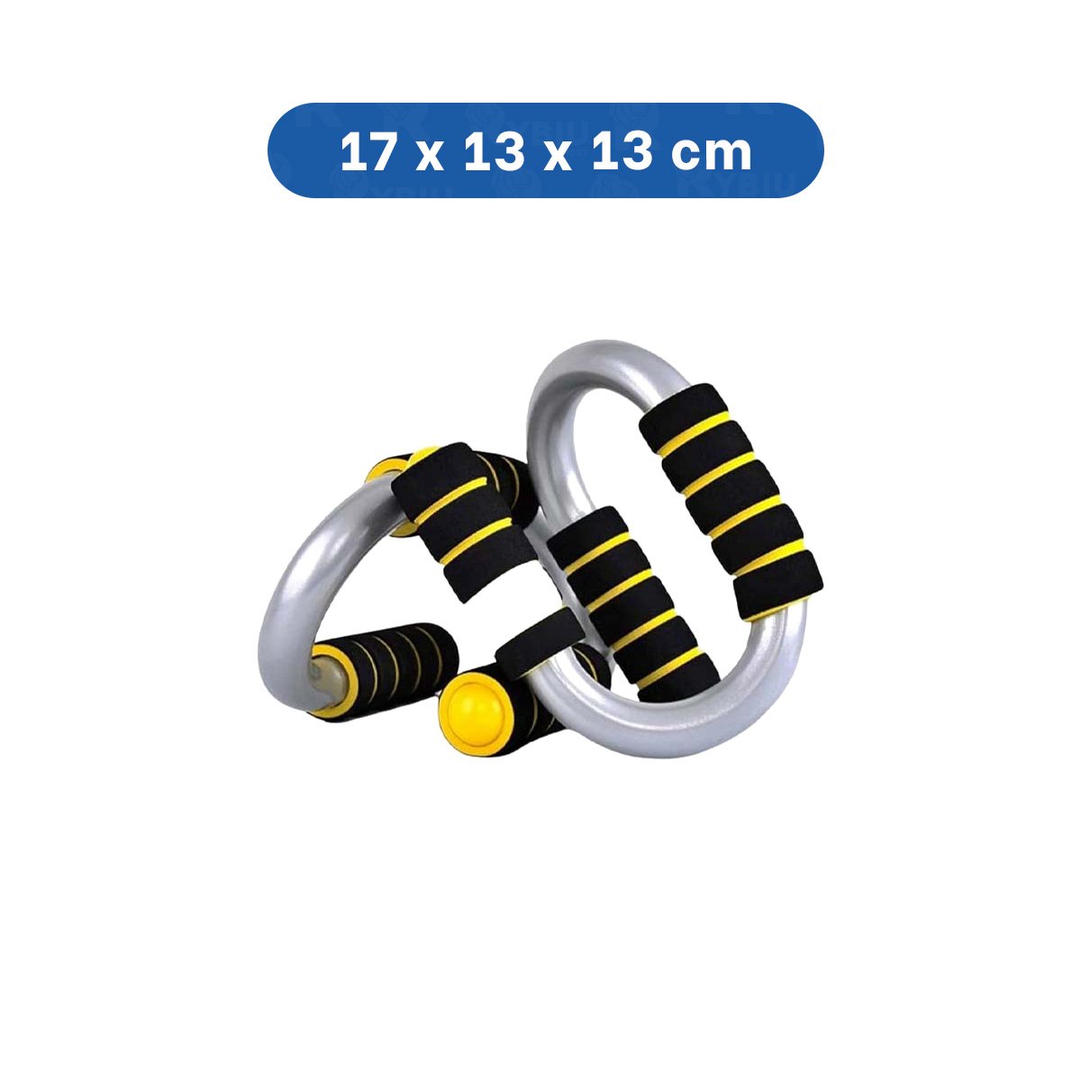 SOPORTE DEPORTIVO PUSH UP EN FORMA DE S AMARILLO CON ESTRUCTURA SOLIDA Y+PAPEL REGALO - 4