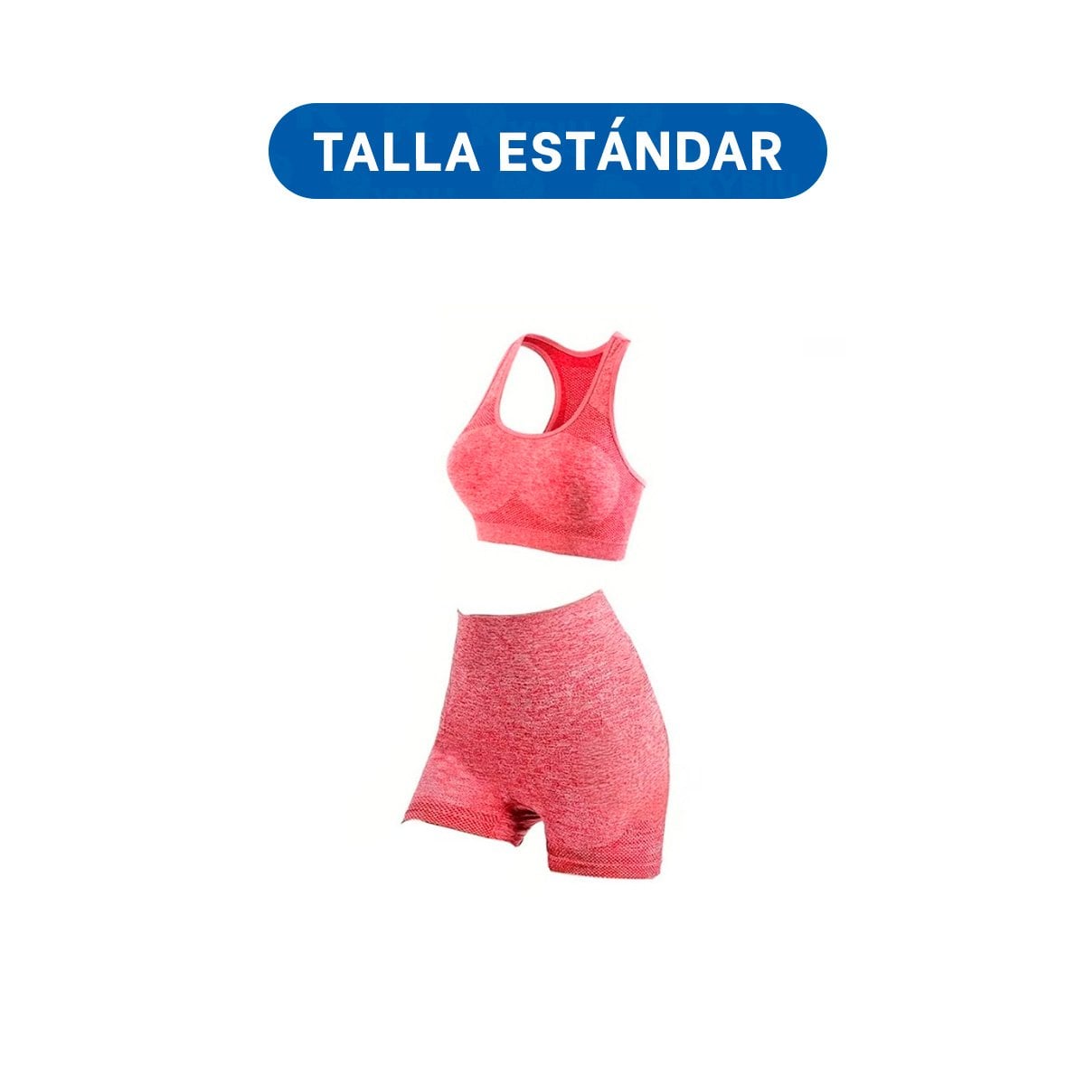 PACK2 DUPLA ACTIVA TOP Y SHORT FITNESS YOGA ROJO CON TELA TRANSPIRABLE Y+PAPEL REGALO - 4