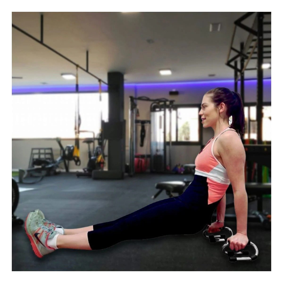 PACK6 DISPOSITIVO FITNESS EN FORMA DE S GRIS PARA TRABAJO FUNCIONAL Y+REGALO STICKER - 3