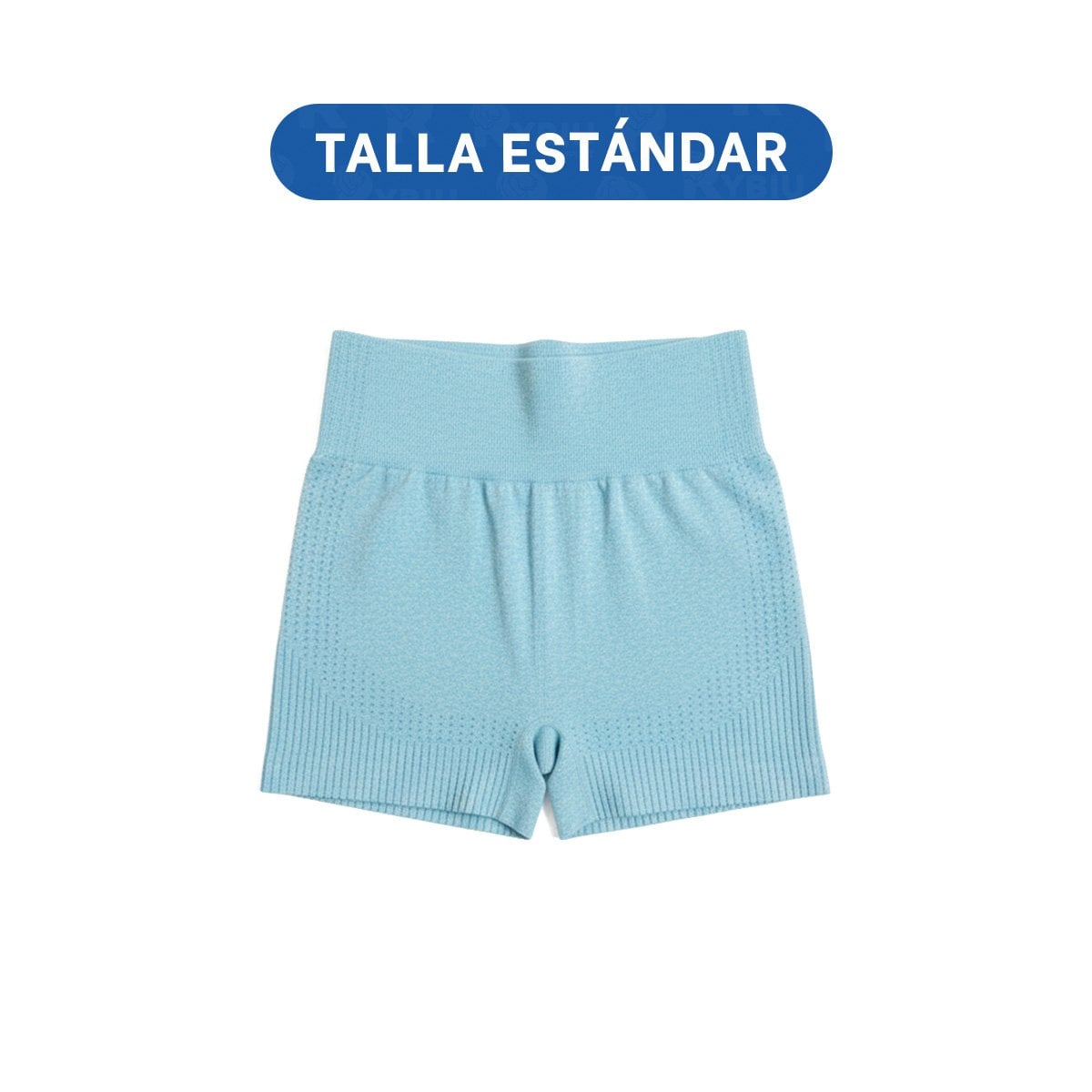 PACK2 DUPLA DEPORTIVA TOP Y SHORT FITNESS YOGA CELESTE CON AJUSTE SEGURO - 4
