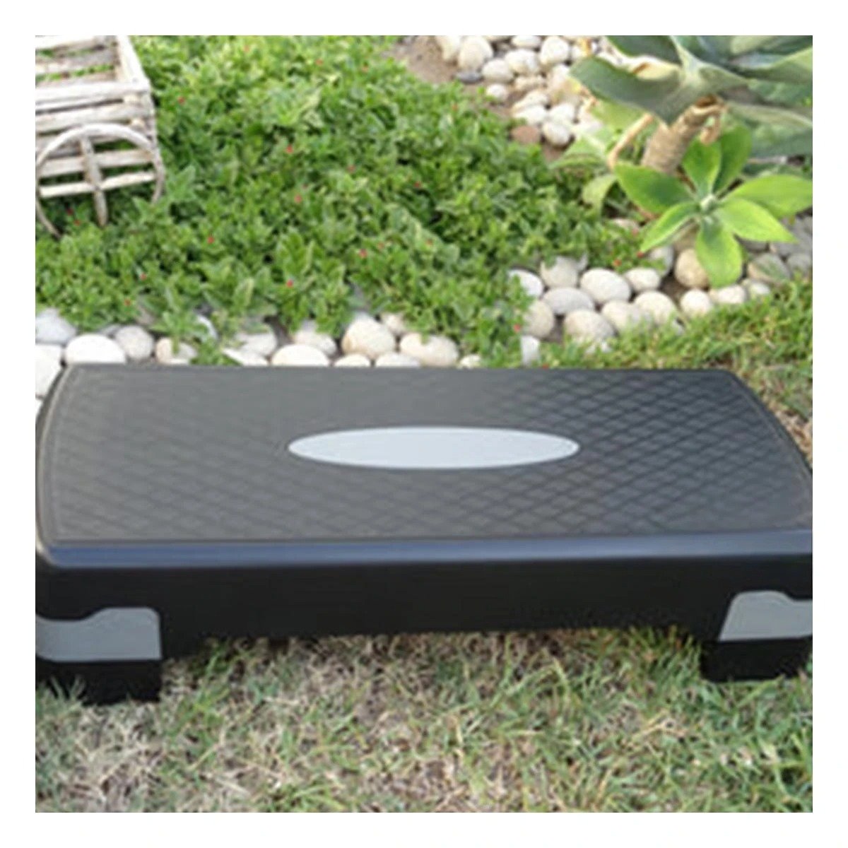 BASE DEPORTIVA PLOMO CON 2 ALTURAS PARA TONIFICAR PIERNAS Y+LIGAS REGALO - 2