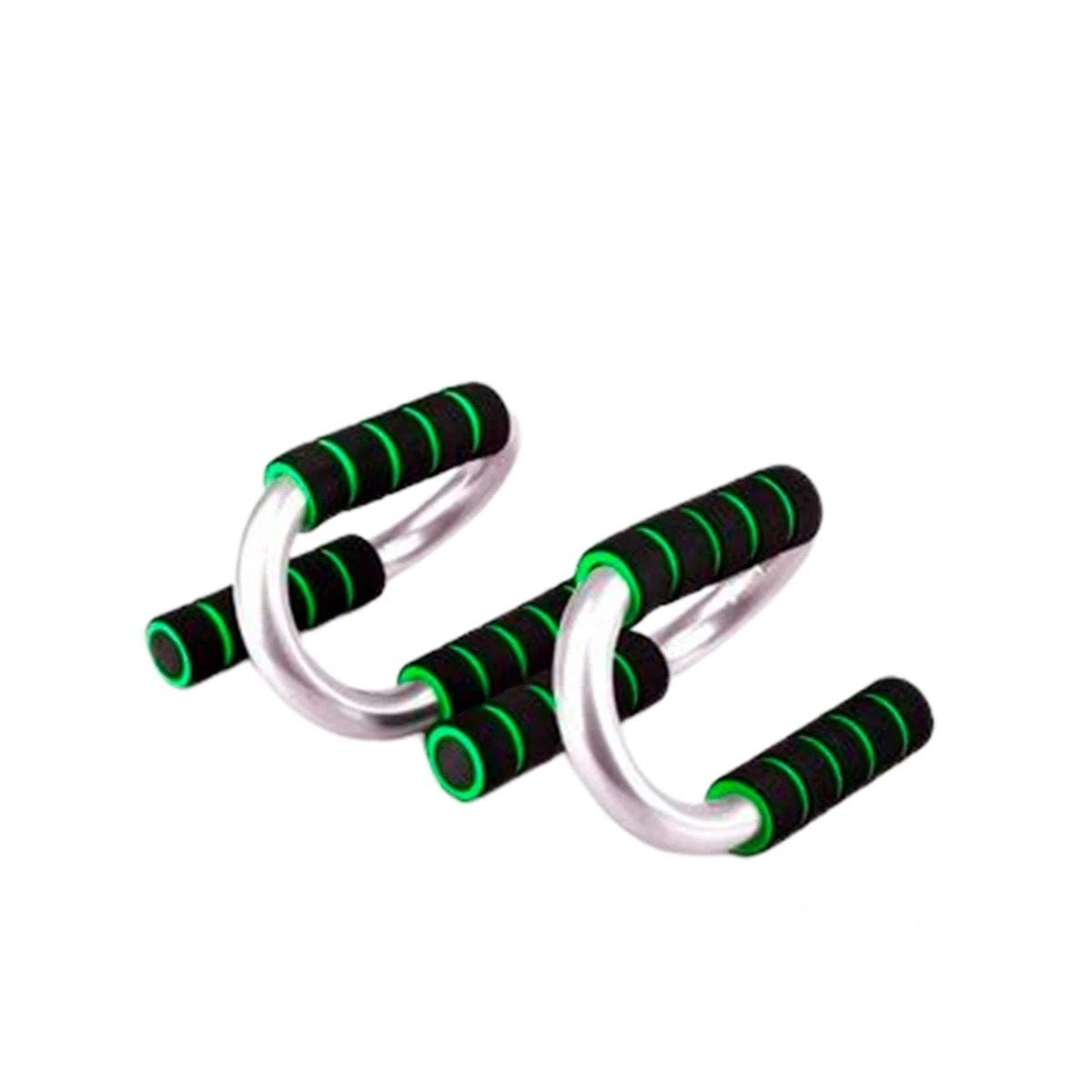PACK4 SET ENTRENAMIENTO PUSH UP EN FORMA DE S VERDE CON BASE FIRME Y+PAPEL REGALO - 3