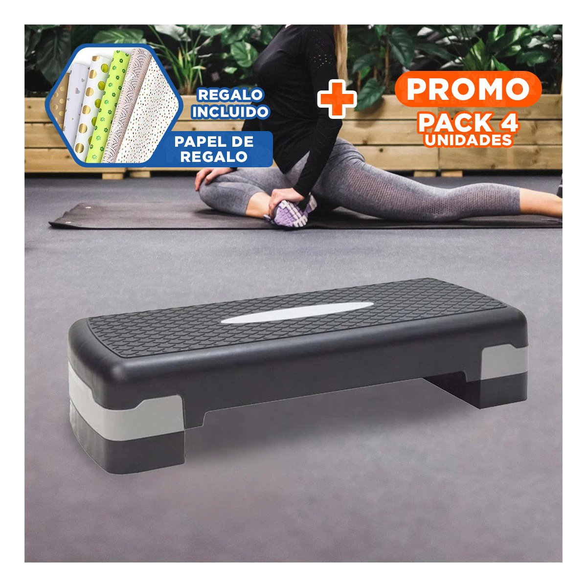 PACK4 TARIMA PARA ENTRENAMIENTO PLOMO CON ALTURA REGULABLE Y+PAPEL REGALO - 1