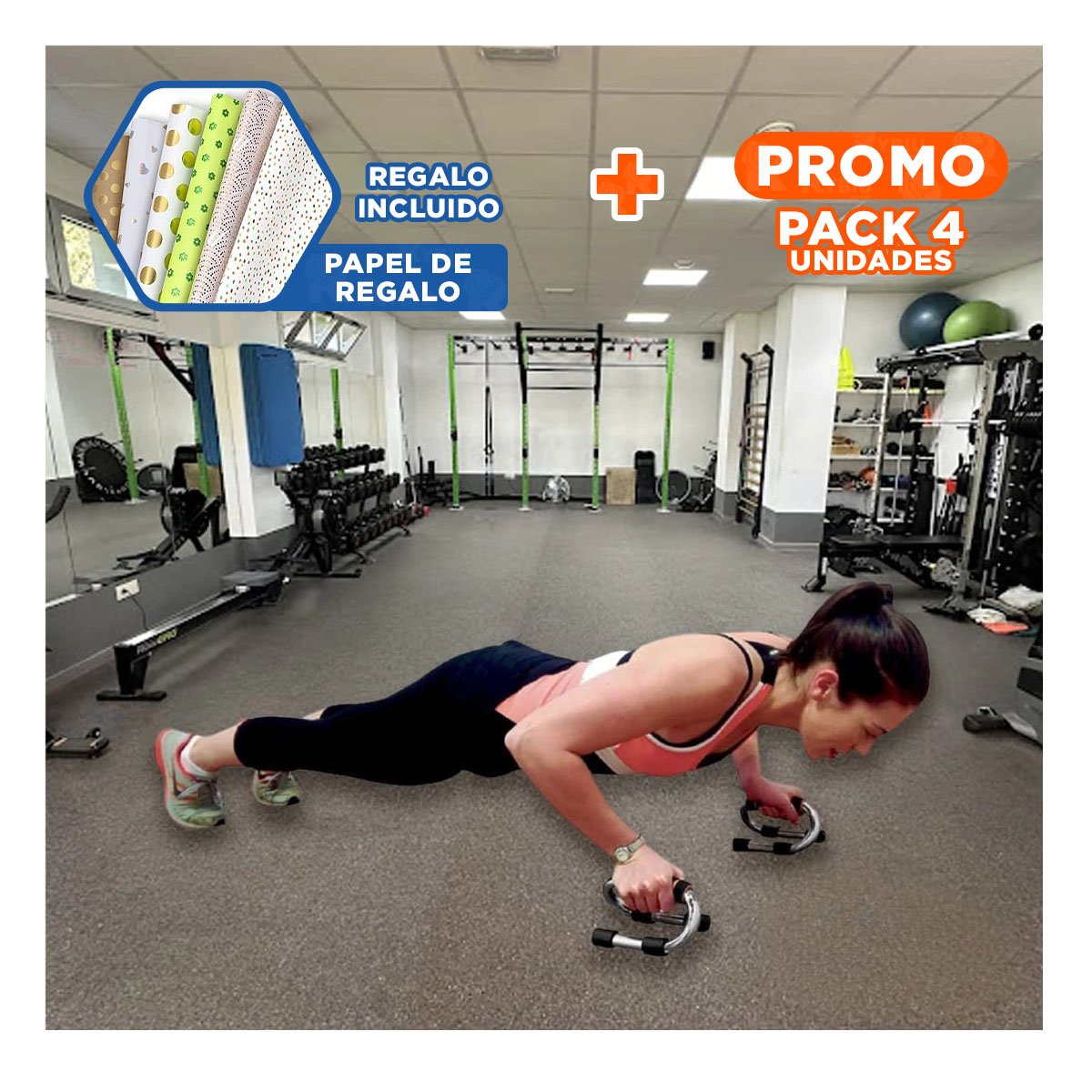 PACK4 IMPLEMENTO COMPACTO EN FORMA DE S GRIS PARA ESPACIOS REDUCIDOS Y+PAPEL REGALO - 1