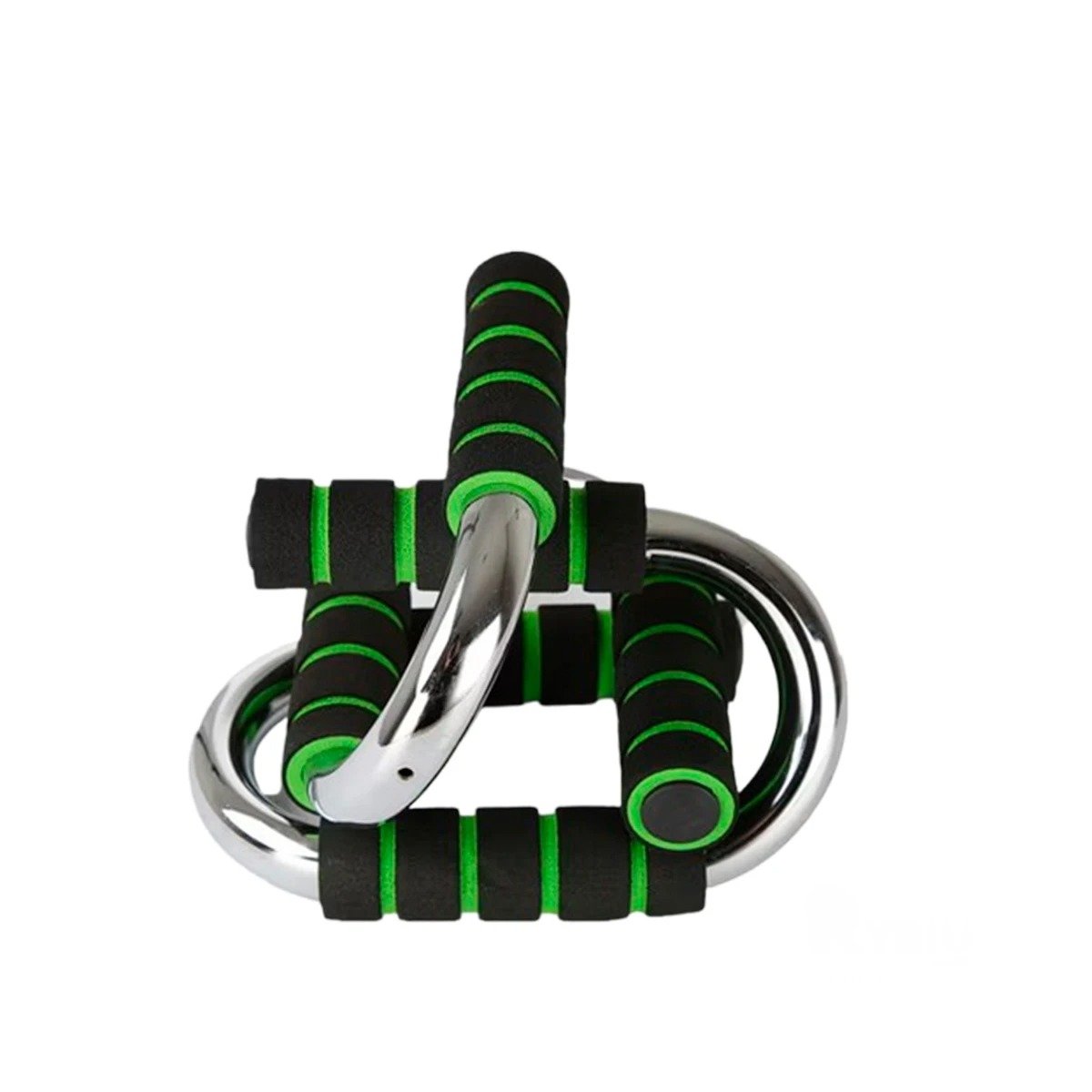 PACK6 PLATAFORMA ACTIVA PUSH UP EN FORMA DE S VERDE CON AGARRE COMODO Y+REGALO STICKER - 2