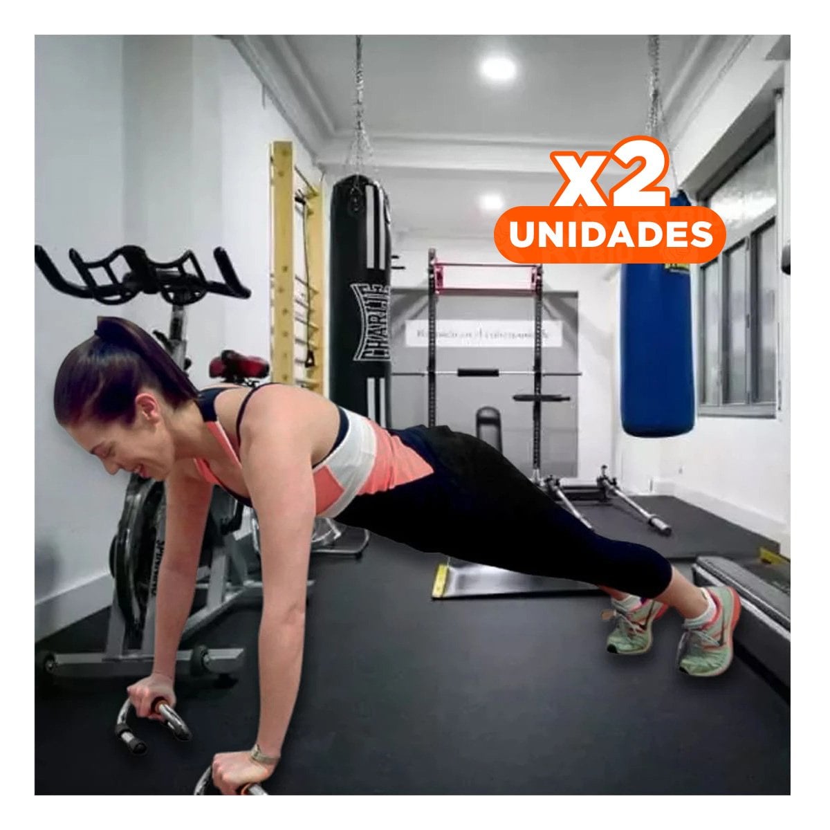 PACK2 IMPLEMENTO DE ENTRENAMIENTO EN FORMA DE S GRIS ANTIDESLIZANTE Y+REGALO STICKER - 1