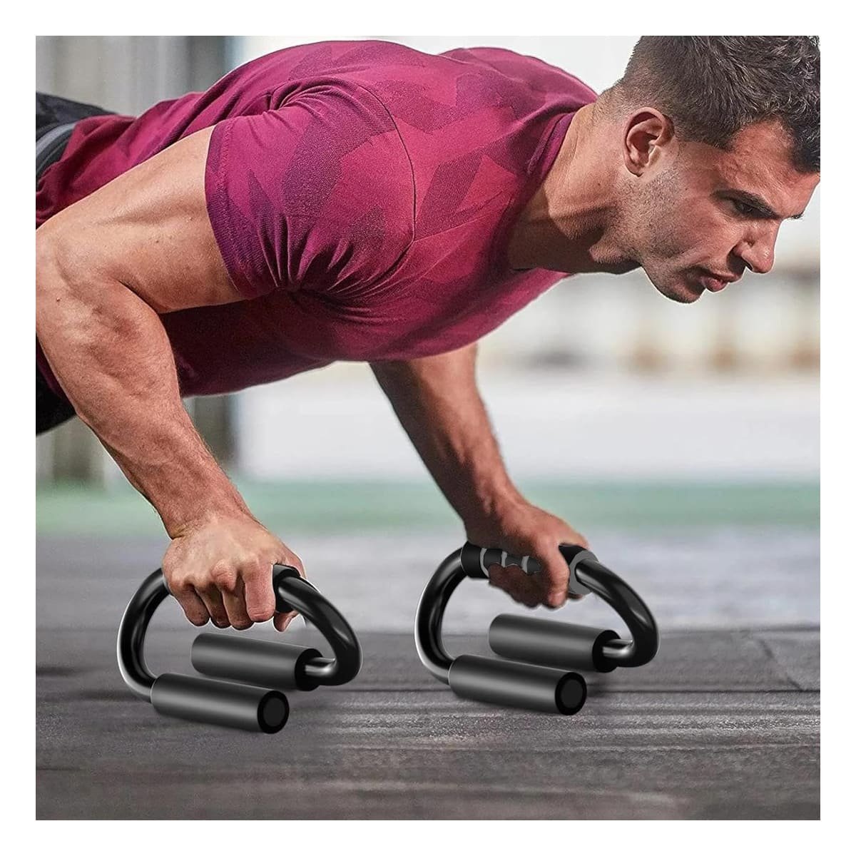 PACK2 IMPLEMENTO DE ENTRENAMIENTO EN FORMA DE S GRIS ANTIDESLIZANTE Y+REGALO STICKER - 3