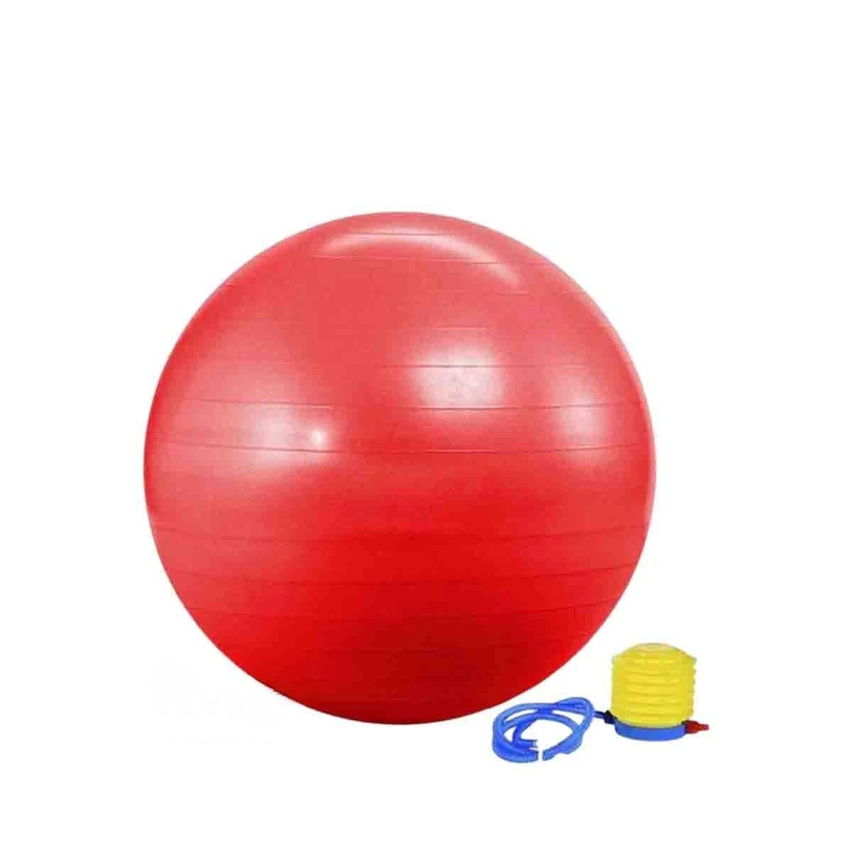 ESFERA DE YOGA 75CM ROJO PROFESIONAL PARA EQUILIBRIO Y+PAPEL REGALO - 1