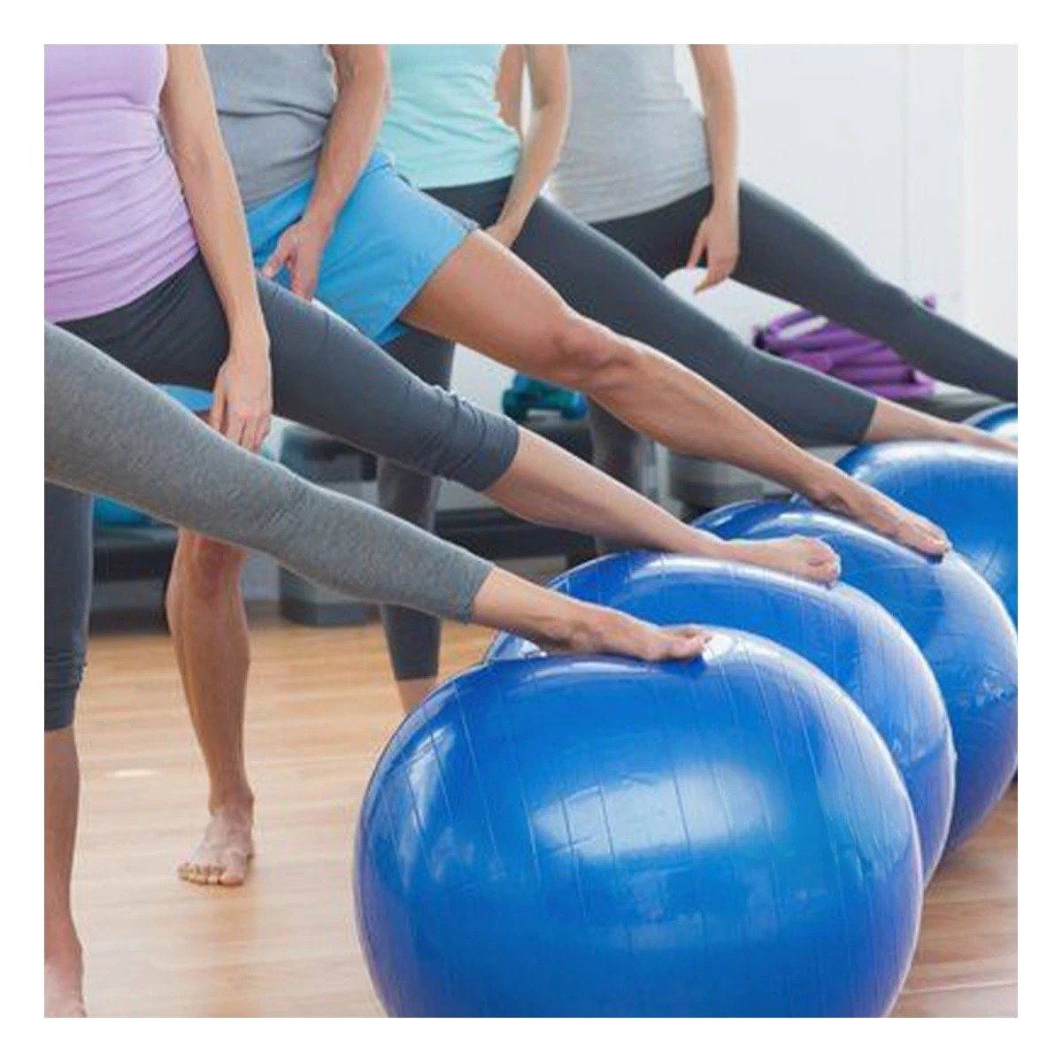 ESFERA DE ENTRENAMIENTO 75CM AZUL REFORZADA PARA CORE Y+REGALO STICKER - 5