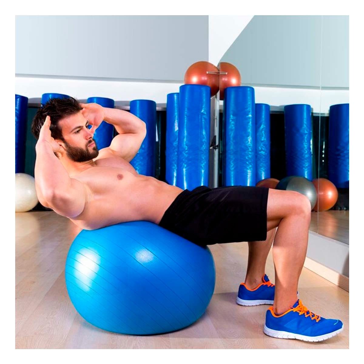 PACK2 PELOTA BALANCE COMODA Y RESISTENTE CON SOPORTE PARA EJERCICIOS Y RUTINA - 3