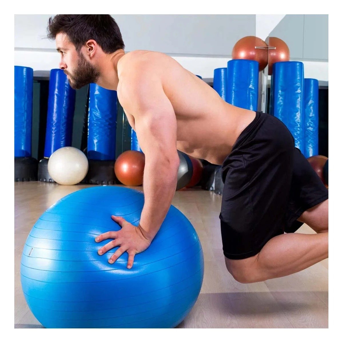 PACK2 PELOTA BALANCE COMODA Y RESISTENTE CON SOPORTE PARA EJERCICIOS Y RUTINA - 5