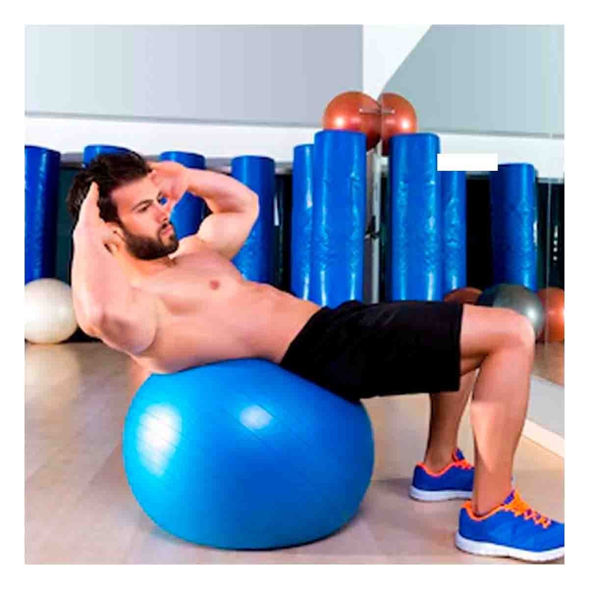 PACK2 BALON AZUL RESISTENTE Y FIRME CON TEXTURA ANTIDESLIZANTE PARA ACTIVIDAD Y+PAPEL REGALO - 2