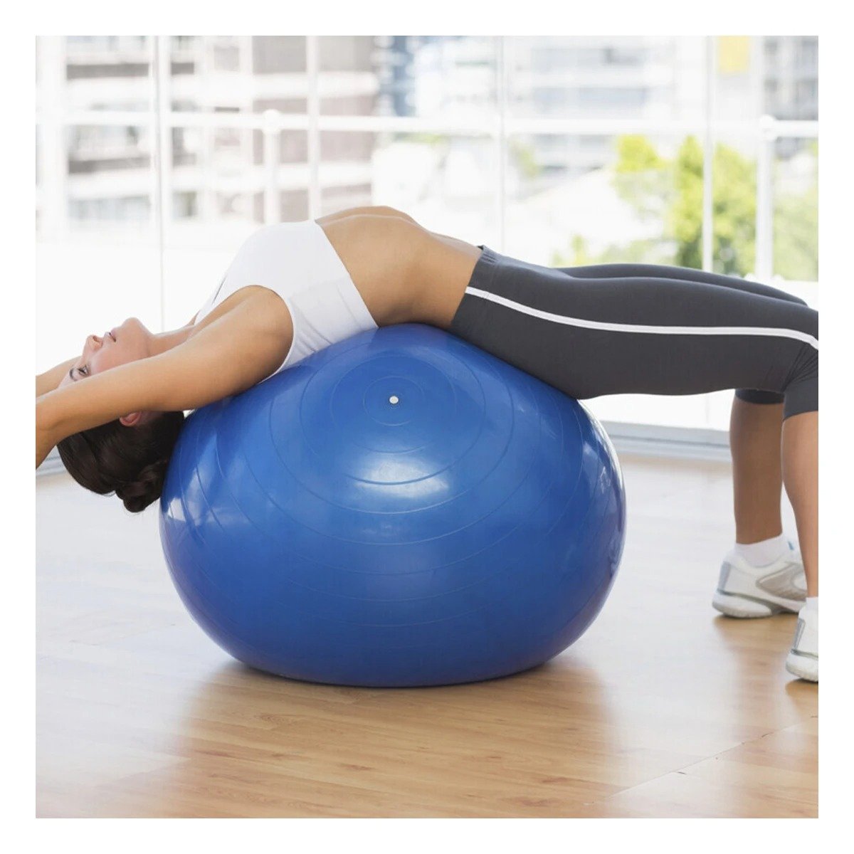 PACK6 CIRCULO DE EJERCICIO 75CM AZUL GRUESO PARA EQUILIBRIO Y+REGALO STICKER - 3