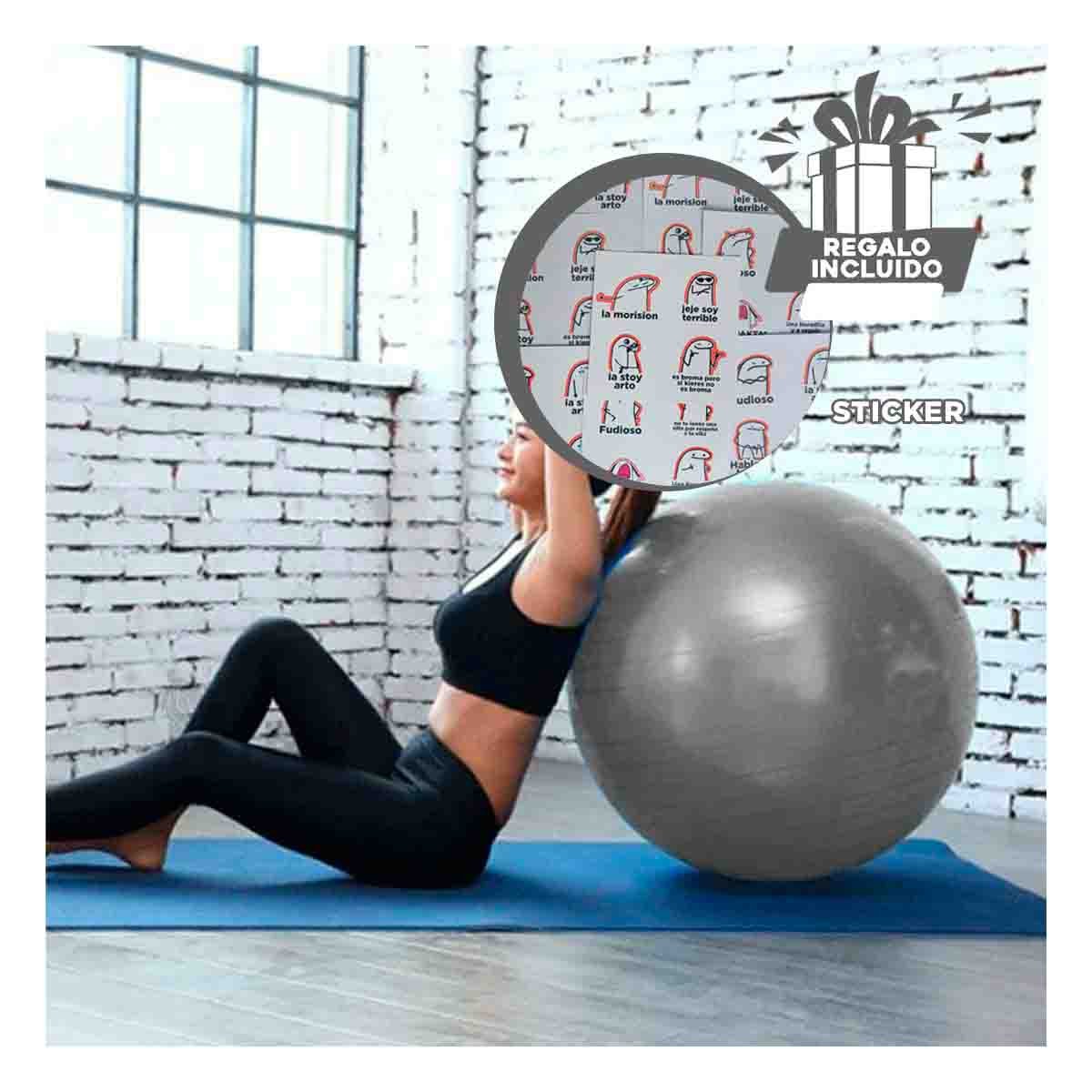 ESFERA PILATES VERSATIL Y COMODA CON SUPERFICIE ANTIDESLIZANTE PARA RUTINA Y+REGALO STICKER - 1