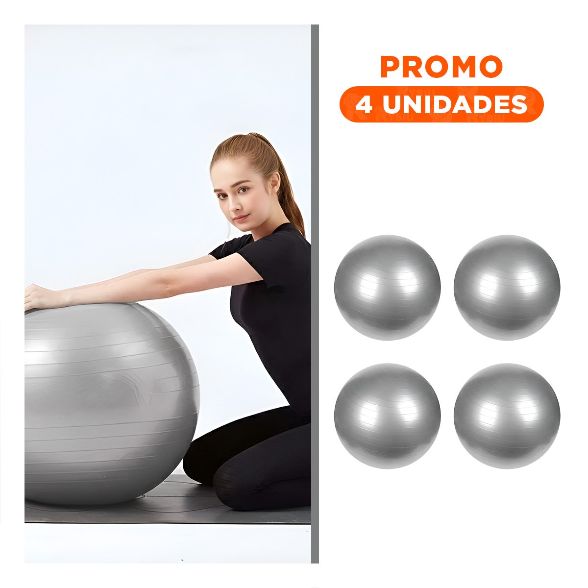 PACK4 PELOTA CORE COMODA Y RESISTENTE CON MATERIAL DURABLE PARA RUTINA Y+REGALO STICKER - 1