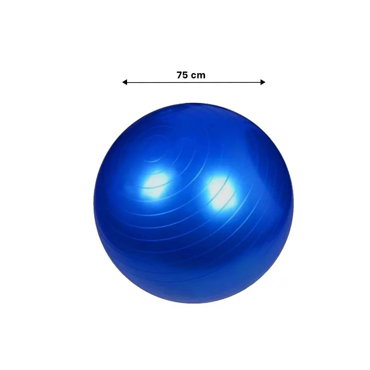 ESFERA DE PILATES 75CM AZUL GRUESA PARA FLEXIBILIDAD Y+LIGAS REGALO - 4