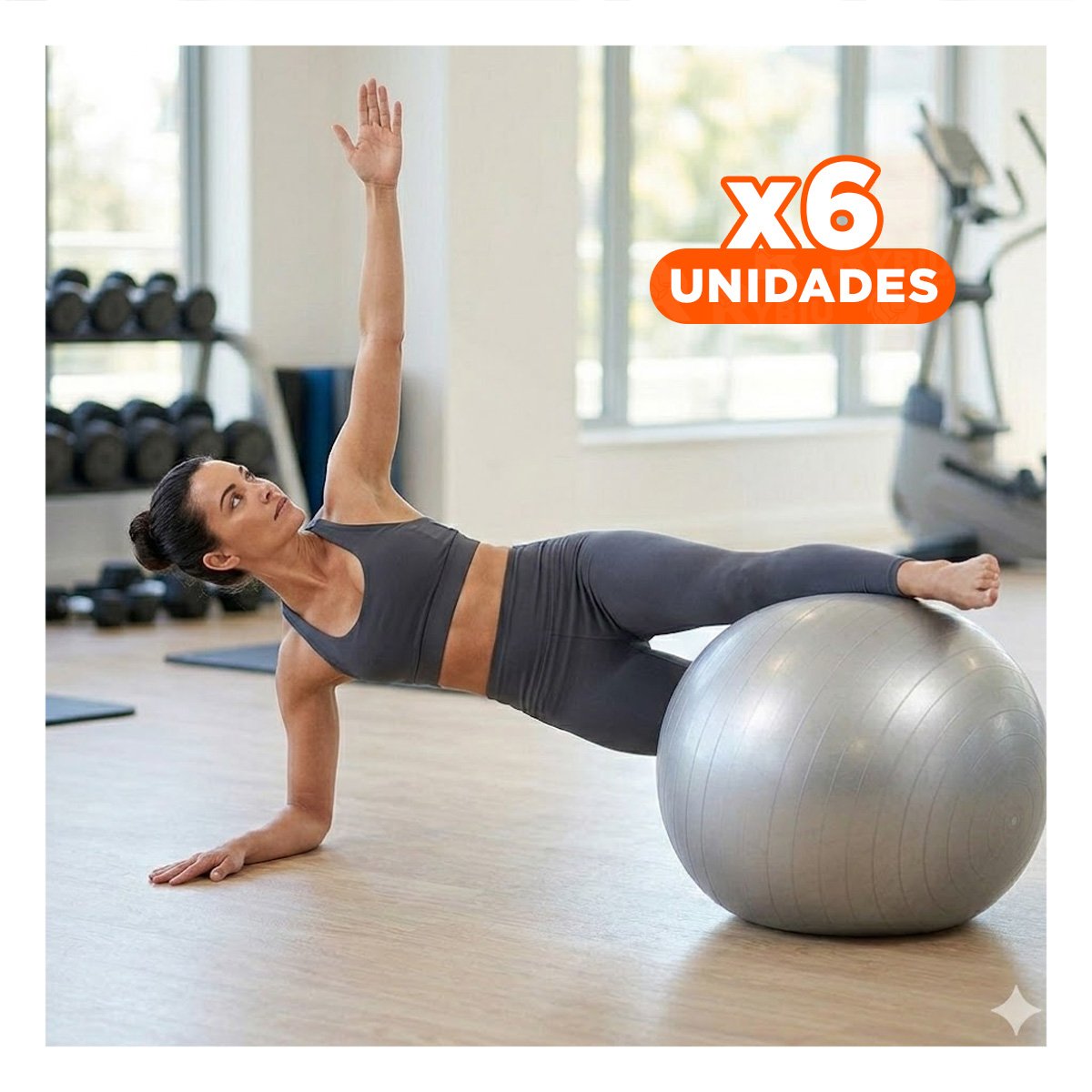 PACK6 CIRCULO DE PILATES 65CM PLOMO REFORZADO PARA CORE Y+REGALO STICKER - 1