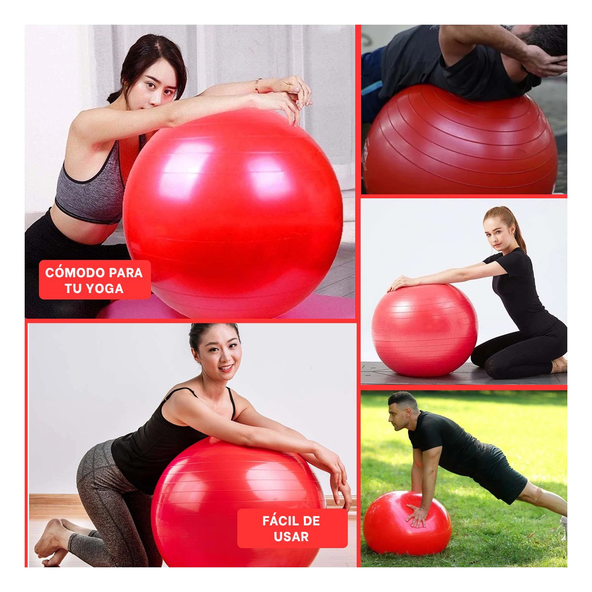 PACK2 BALON BALANCE RESISTENTE Y ESTABLE CON TEXTURA ANTIDESLIZANTE Y+PAPEL REGALO - 3