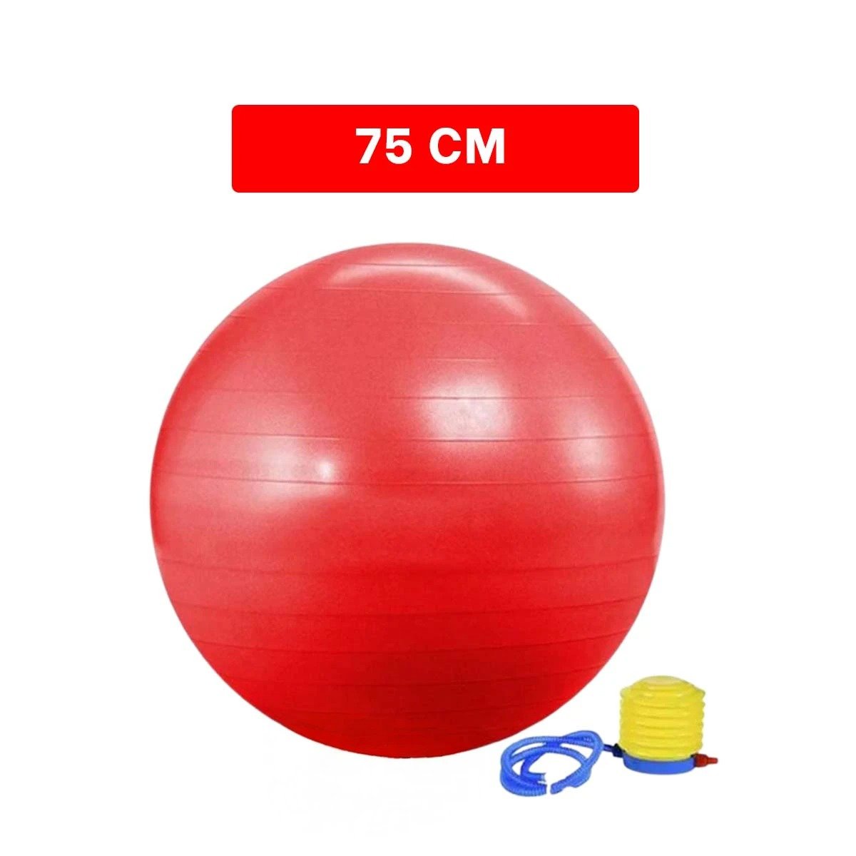 ESFERA DE PILATES 75CM ROJO GRUESA PARA FLEXIBILIDAD Y+POST IT - 4