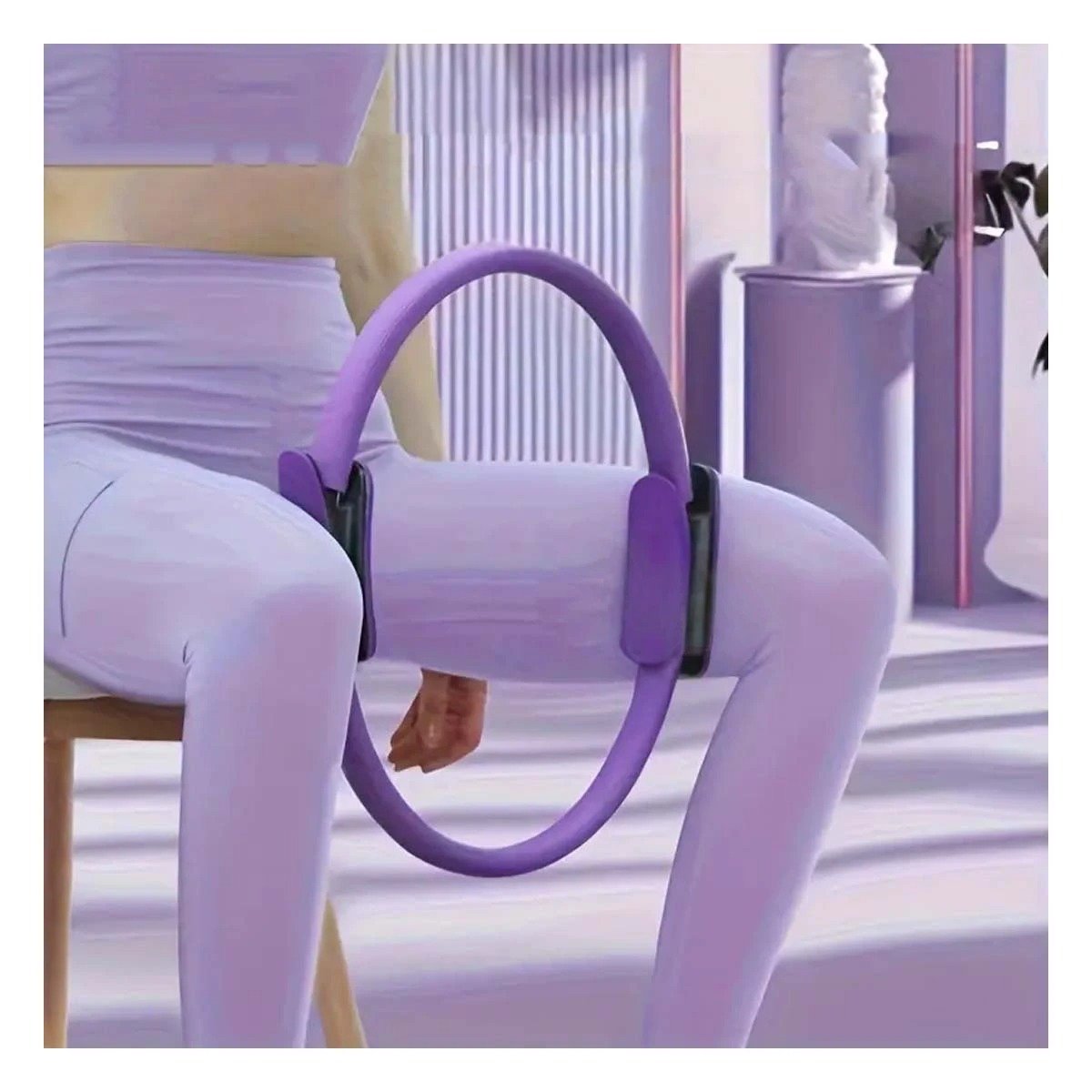 PACK2 PELOTA FUNCIONAL 55 CM MORADO PARA ENTRENAMIENTO DE CUERPO COMPLETO Y FUERZA - 5