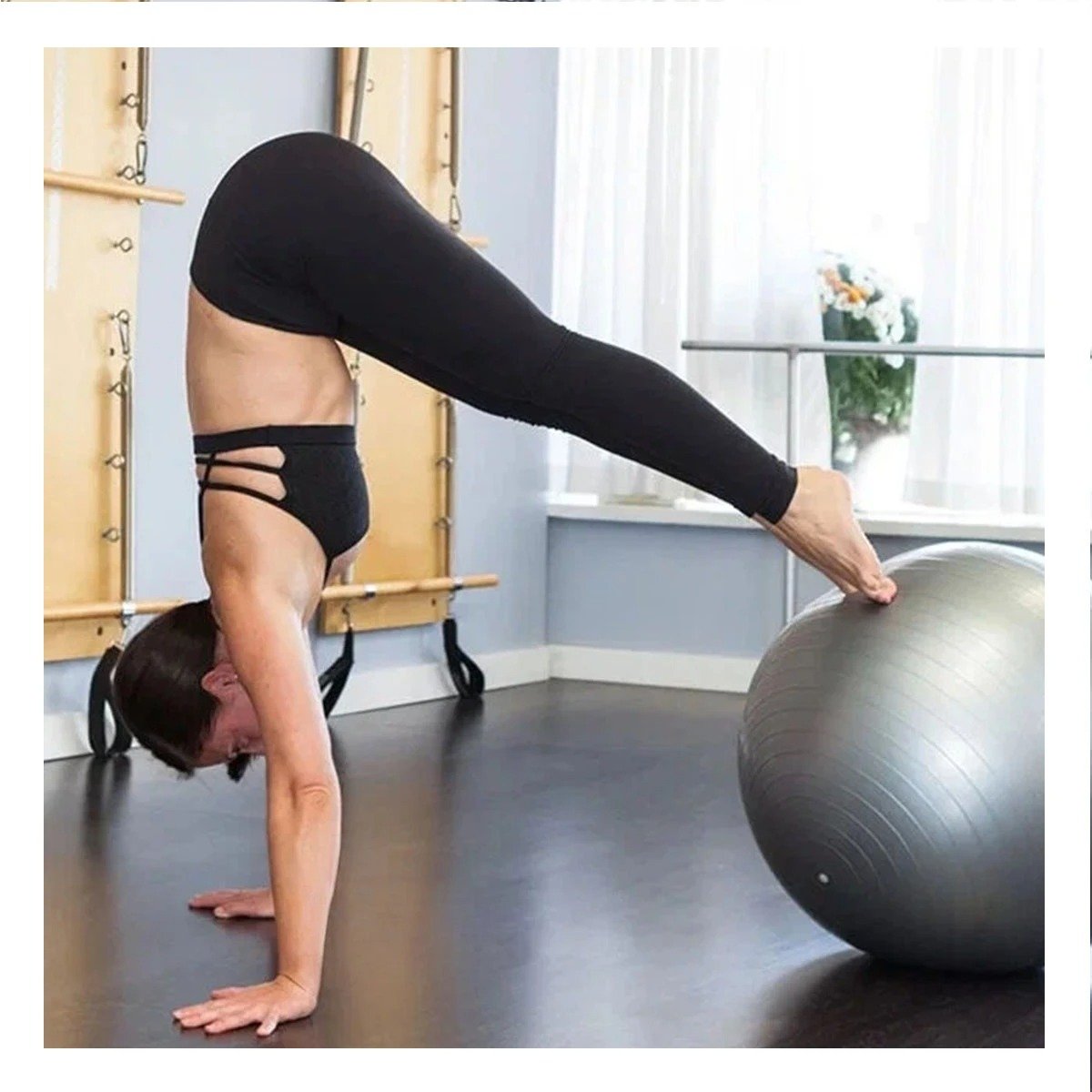 ESFERA DE YOGA 75CM PLOMO PROFESIONAL PARA EQUILIBRIO Y+PAPEL REGALO - 2