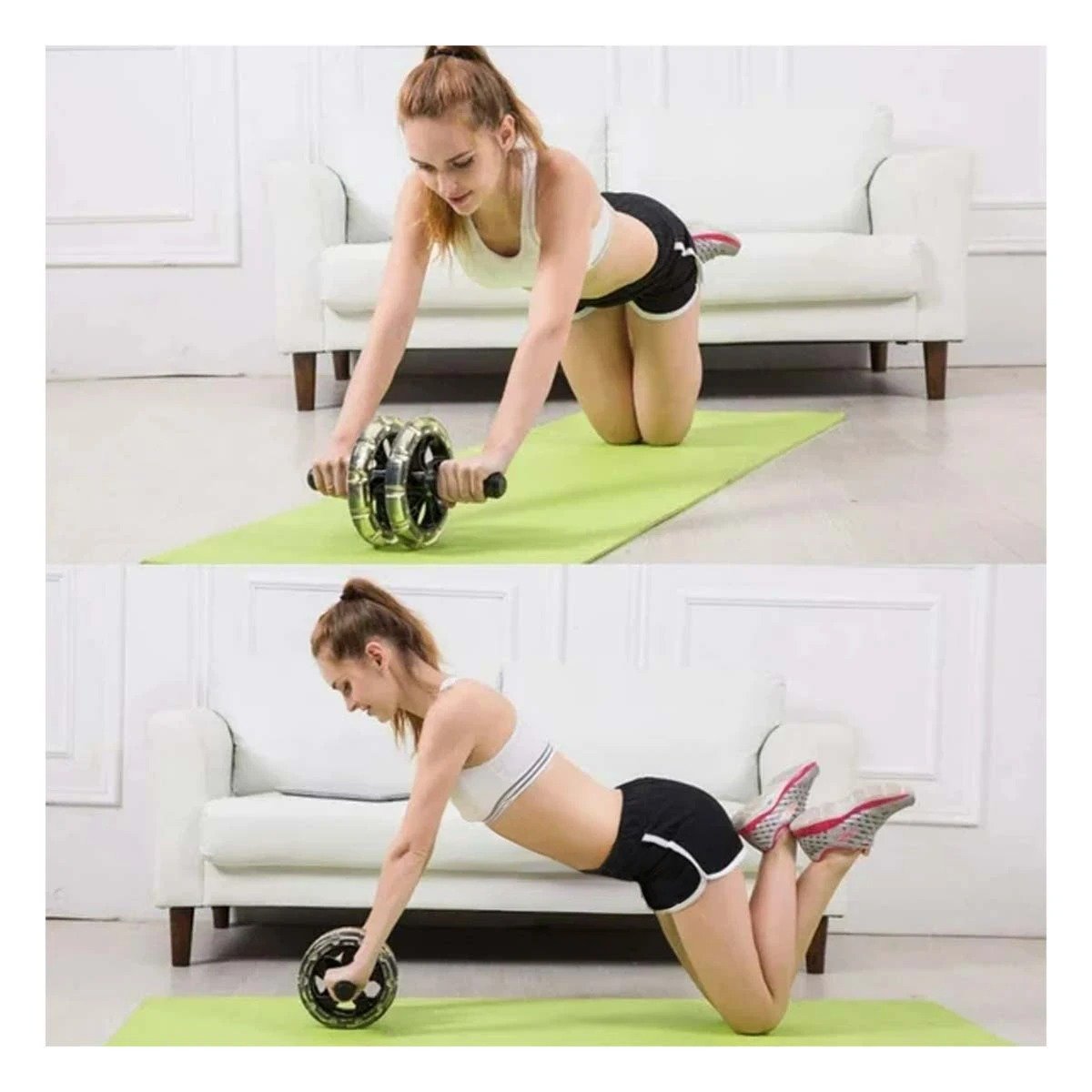 PACK6 RUEDA DEPORTIVA DOBLE ABDOMINAL TRANSPARENTE PARA SEGURO - 5