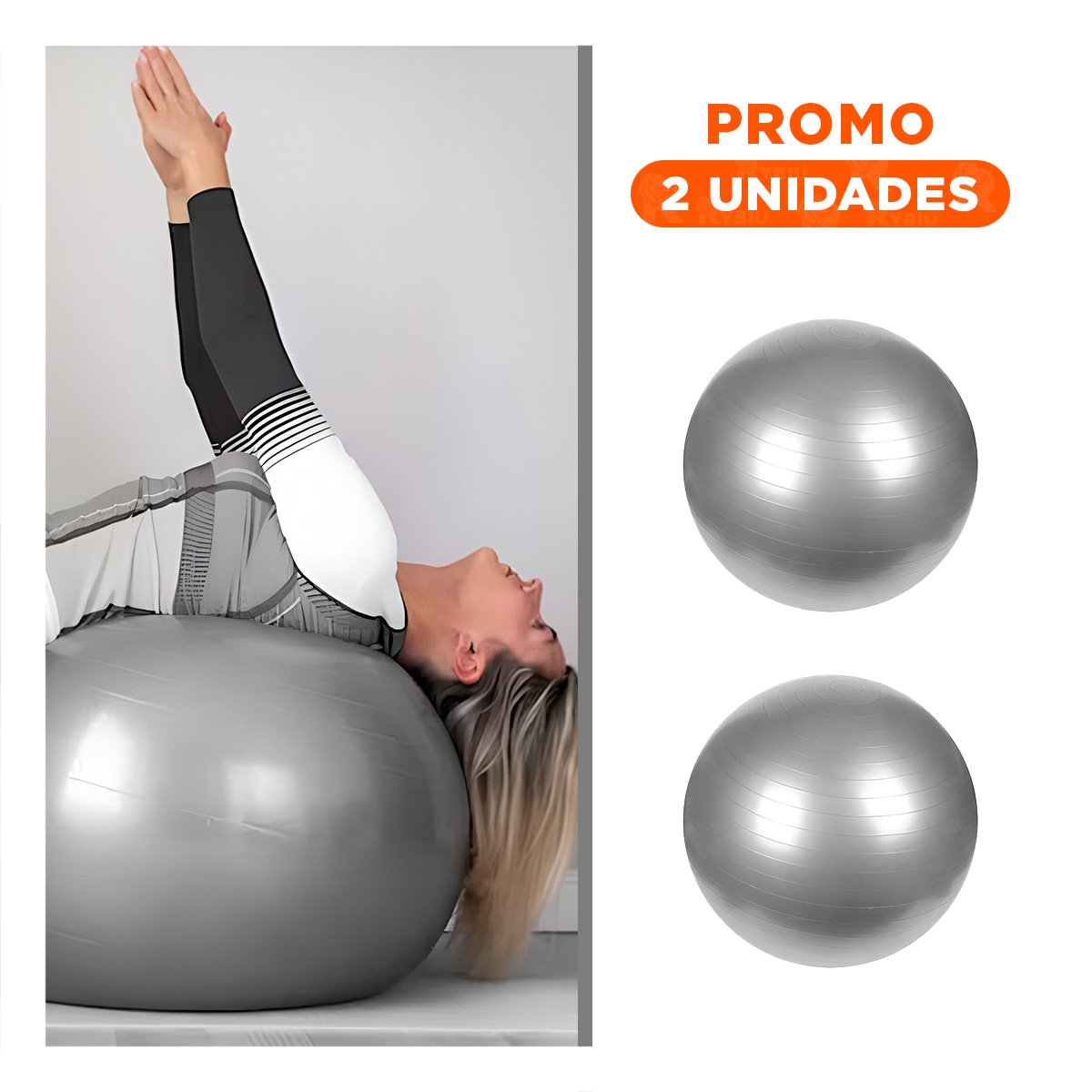 PACK2 PELOTA BALANCE COMODA Y ESTABLE CON MATERIAL SEGURO PARA ACTIVIDAD - 1
