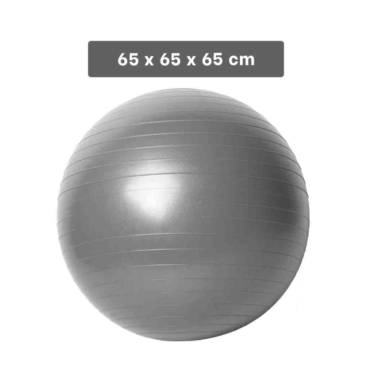 PACK2 ESFERA DE EJERCICIO 65CM PLOMO TEXTURIZADA PARA CASA - 4