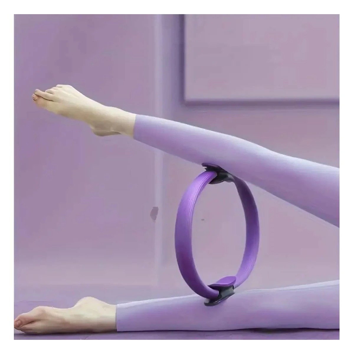 PACK2 PELOTA ESTABILIDAD 55 CM MORADO PARA INTEGRAR EN PILATES YOGA Y RUTINAS Y+REGALO STICKER - 5