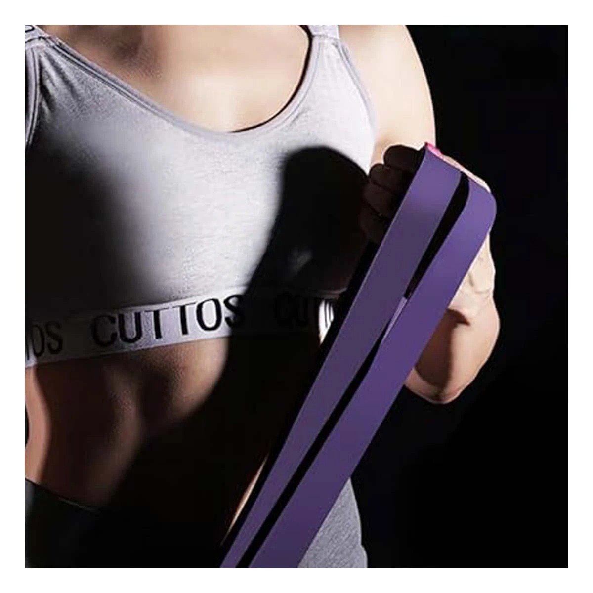 PACK4 ACCESORIO FITNESS MORADO 16 A 39KG PARA CALISTENIA EN CASA Y+REGALO STICKER - 5