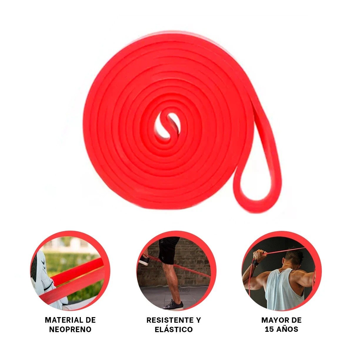 CINTA ROJA 7 A 16KG PARA ENTRENAMIENTO FUNCIONAL EN CASA - 3