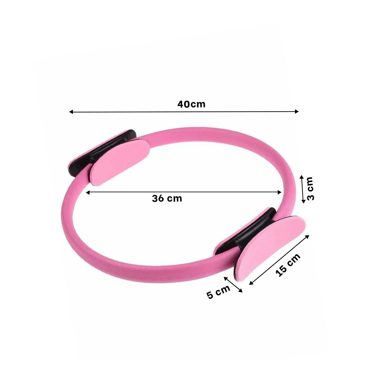 PACK6 ANILLO FUNCIONAL 40 CM ROSADO PARA EJERCICIOS DE ESTIRAMIENTO DIARIO Y+REGALO STICKER - 4