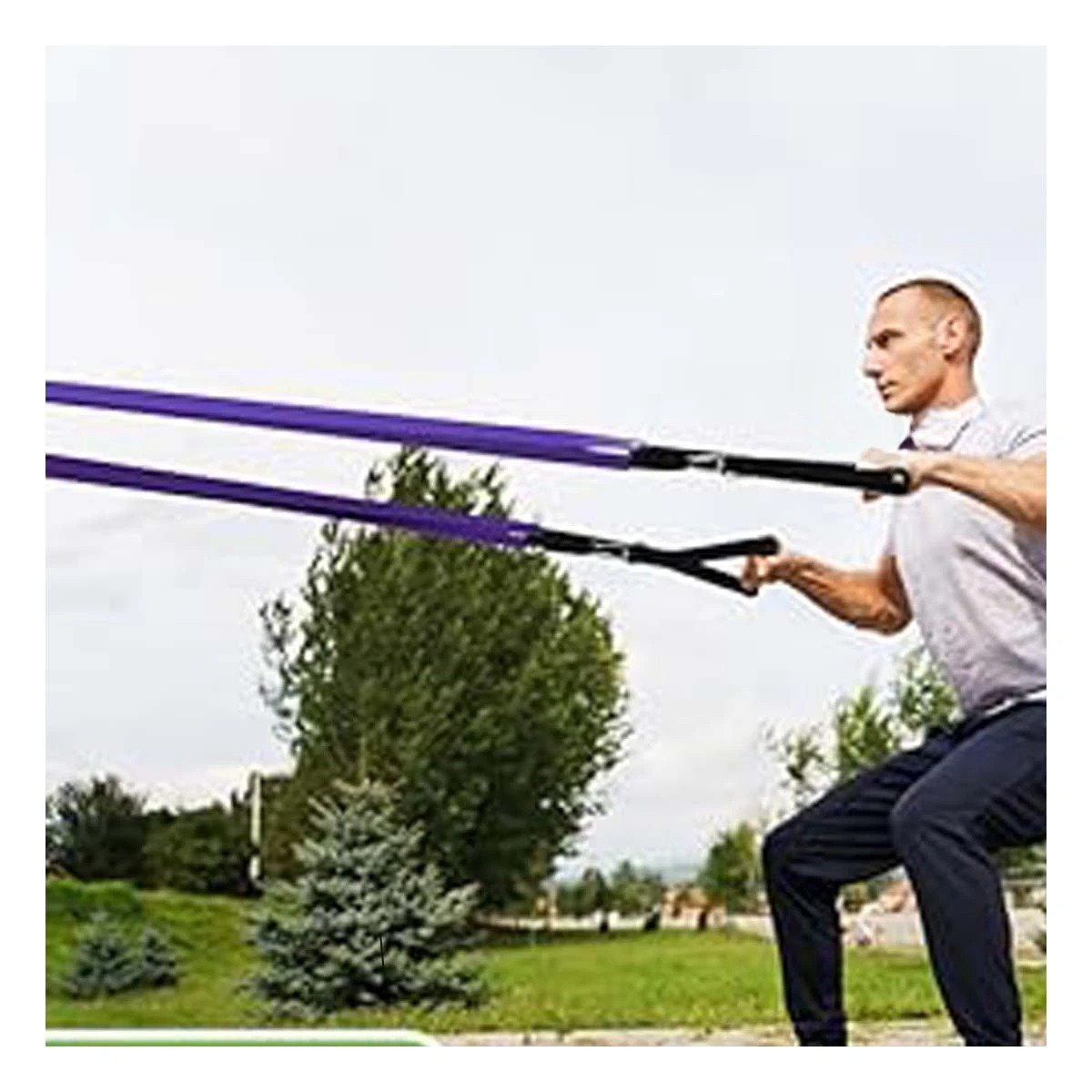 CINTA MORADA 16 A 39KG PARA ENTRENAMIENTO FUNCIONAL EN CASA Y+LIGAS REGALO - 2