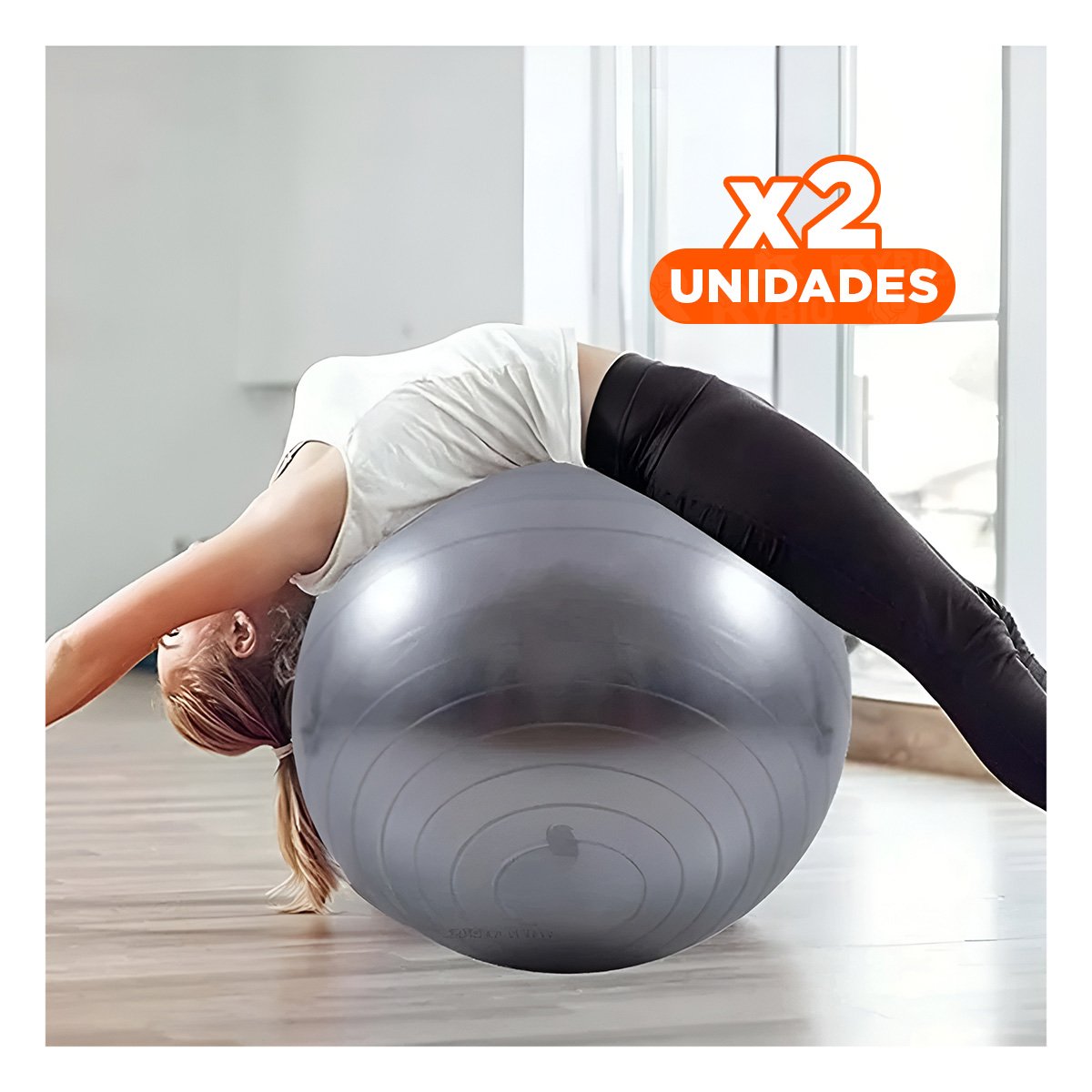 PACK2 ESFERA BALANCE COMODA Y VERSATIL CON SUPERFICIE DURABLE PARA RUTINA Y+REGALO STICKER - 1