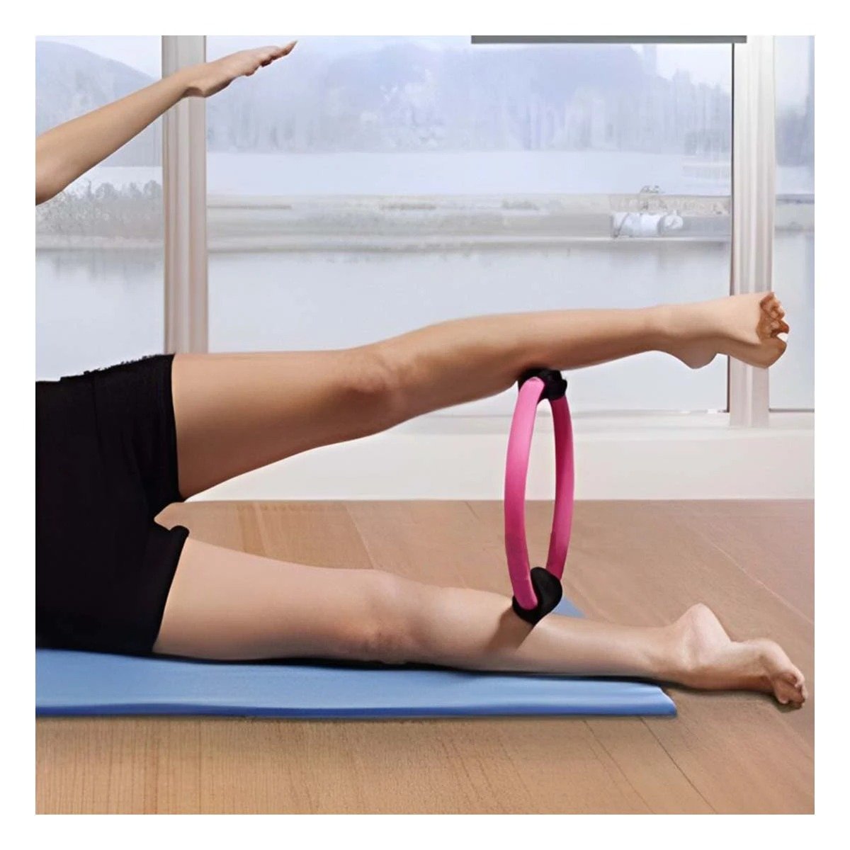 PACK4 CIRCULO FUNCIONAL 40 CM ROSADO PARA EJERCICIOS COMPLETOS DE CUERPO - 5
