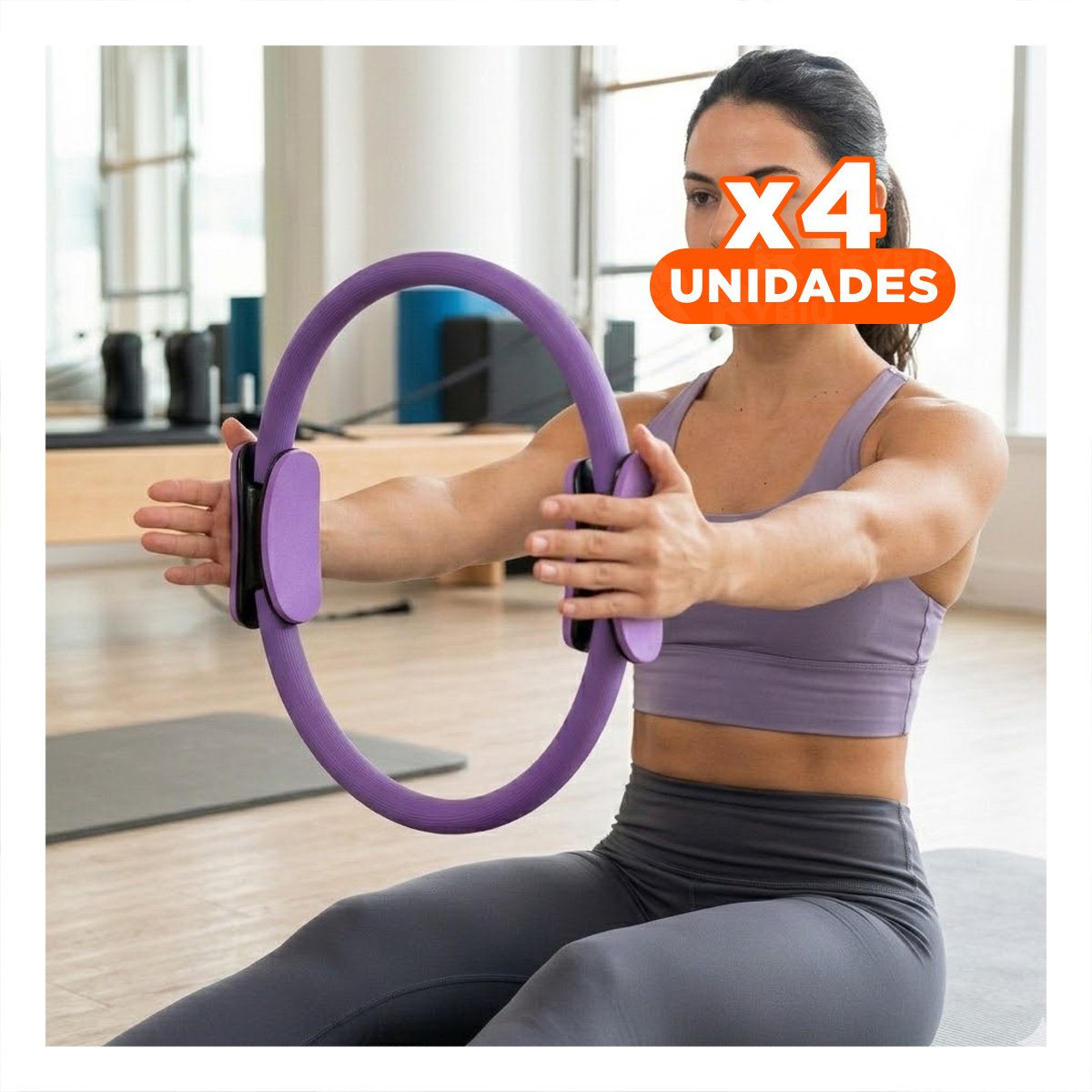 PACK4 BALON FITNESS 55 CM MORADO PARA EJERCICIOS DE FUERZA TONIFICACION Y EQUILIBRIO - 1