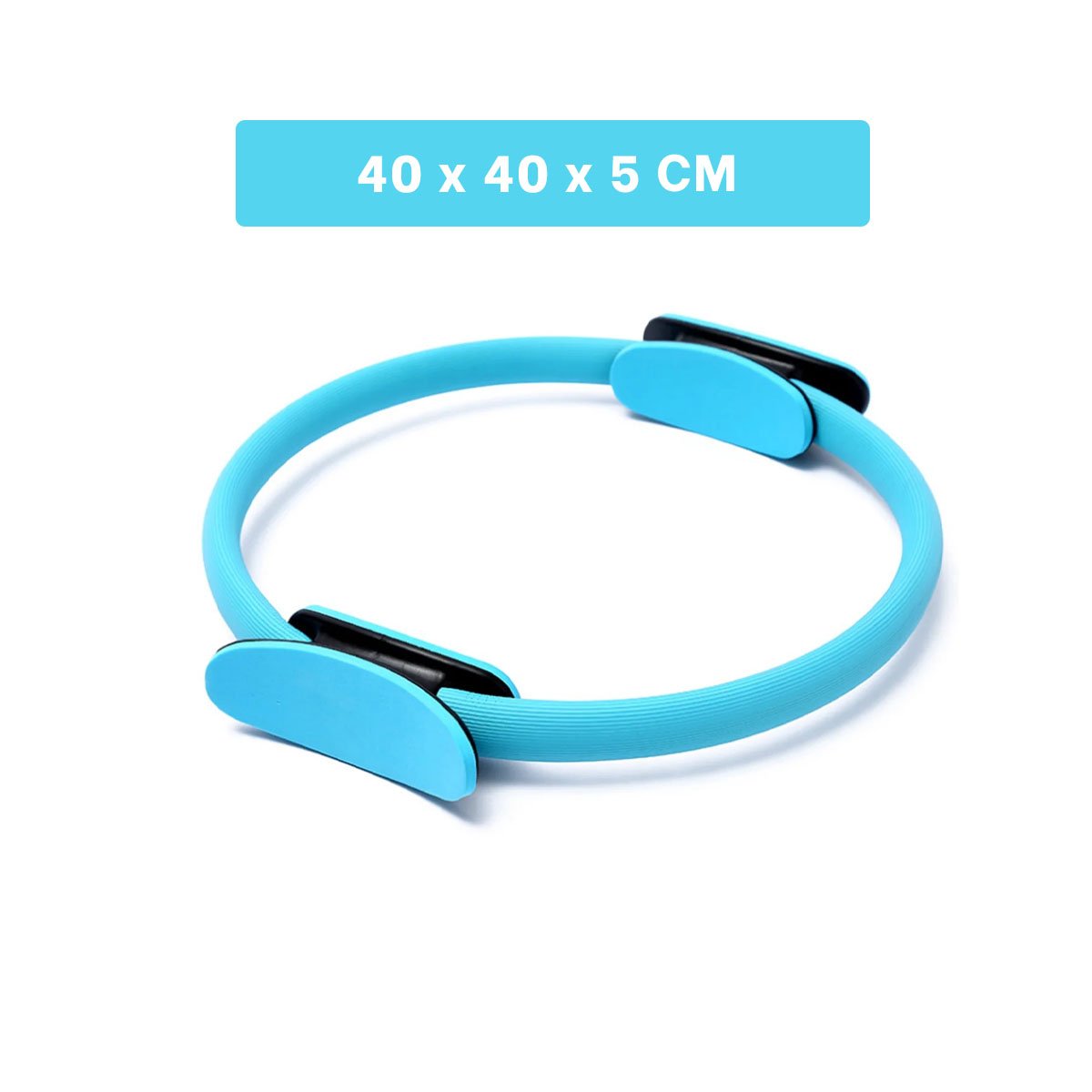 RUEDA FUNCIONAL 40 CM CELESTE PARA TONIFICAR MUSCULOS DE TODO CUERPO Y+REGALO STICKER - 4