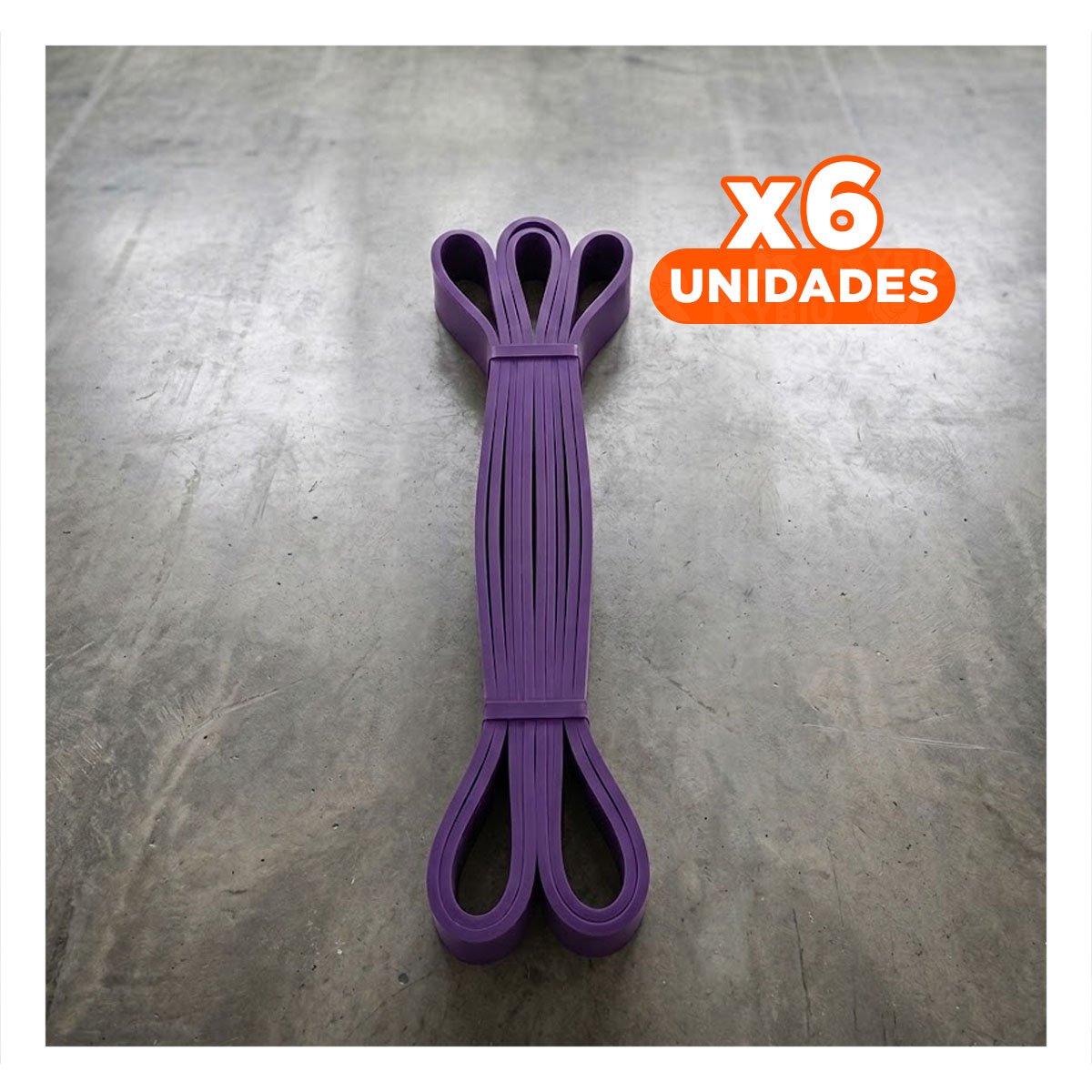PACK6 COMPLEMENTO FITNESS MORADO 16 A 39KG PARA EJERCICIOS EN CASA Y+REGALO STICKER - 1