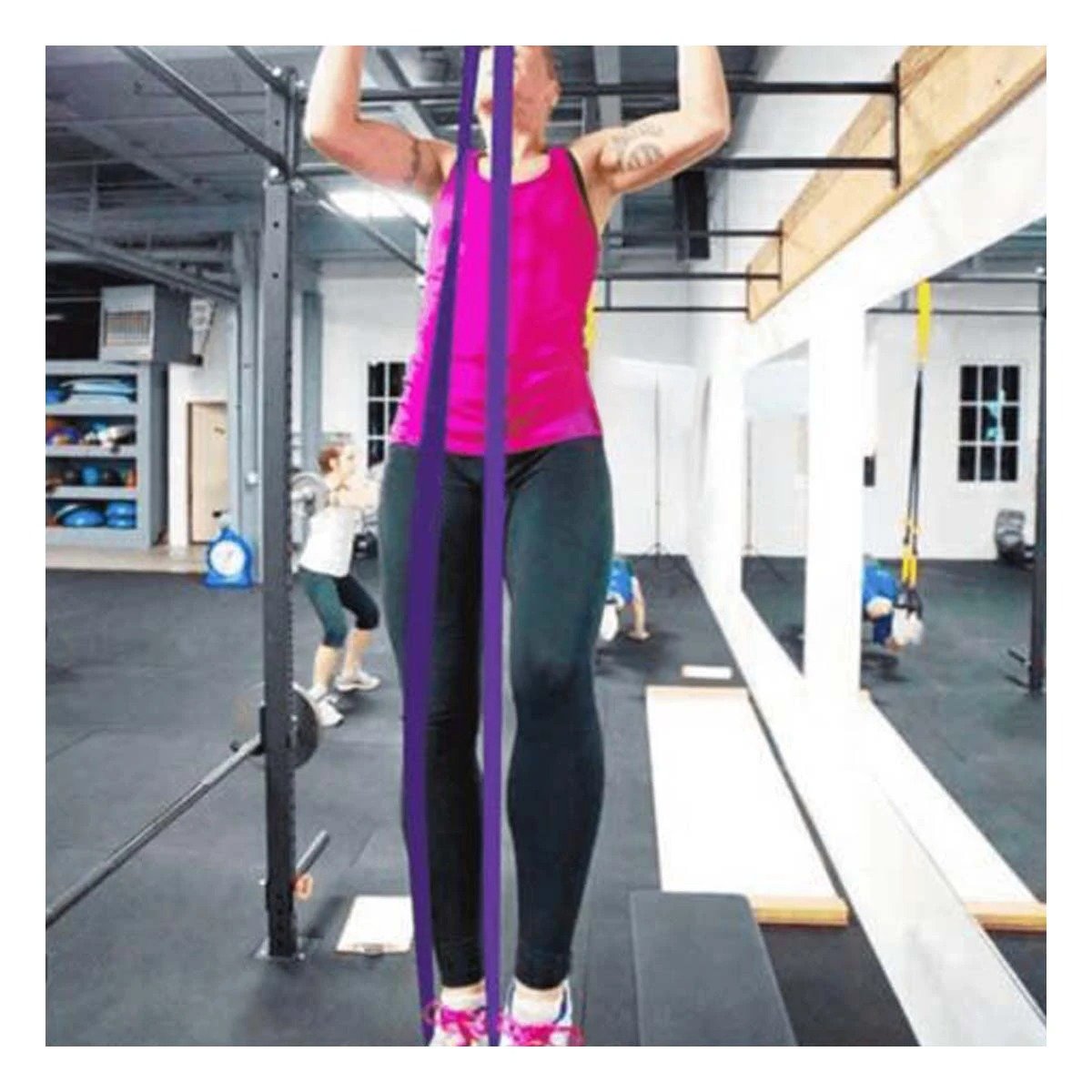 PACK6 COMPLEMENTO FITNESS MORADO 16 A 39KG PARA EJERCICIOS EN CASA Y+REGALO STICKER - 3