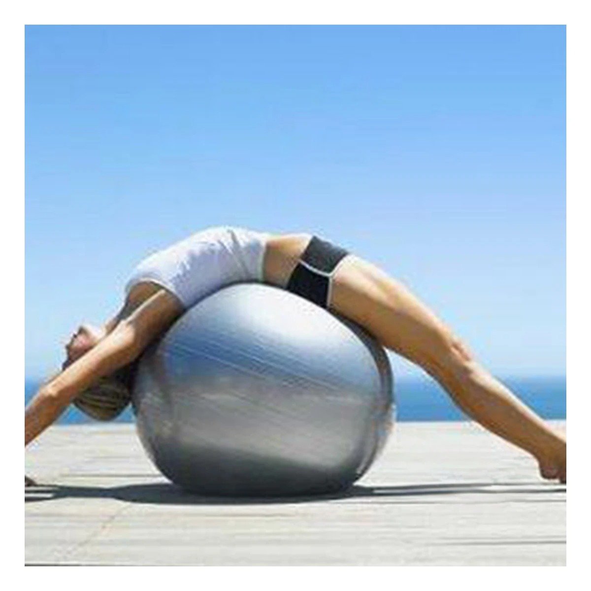 PACK4 PELOTON DE PILATES 65CM PLOMO GRUESO PARA CORE Y+PAPEL REGALO - 5