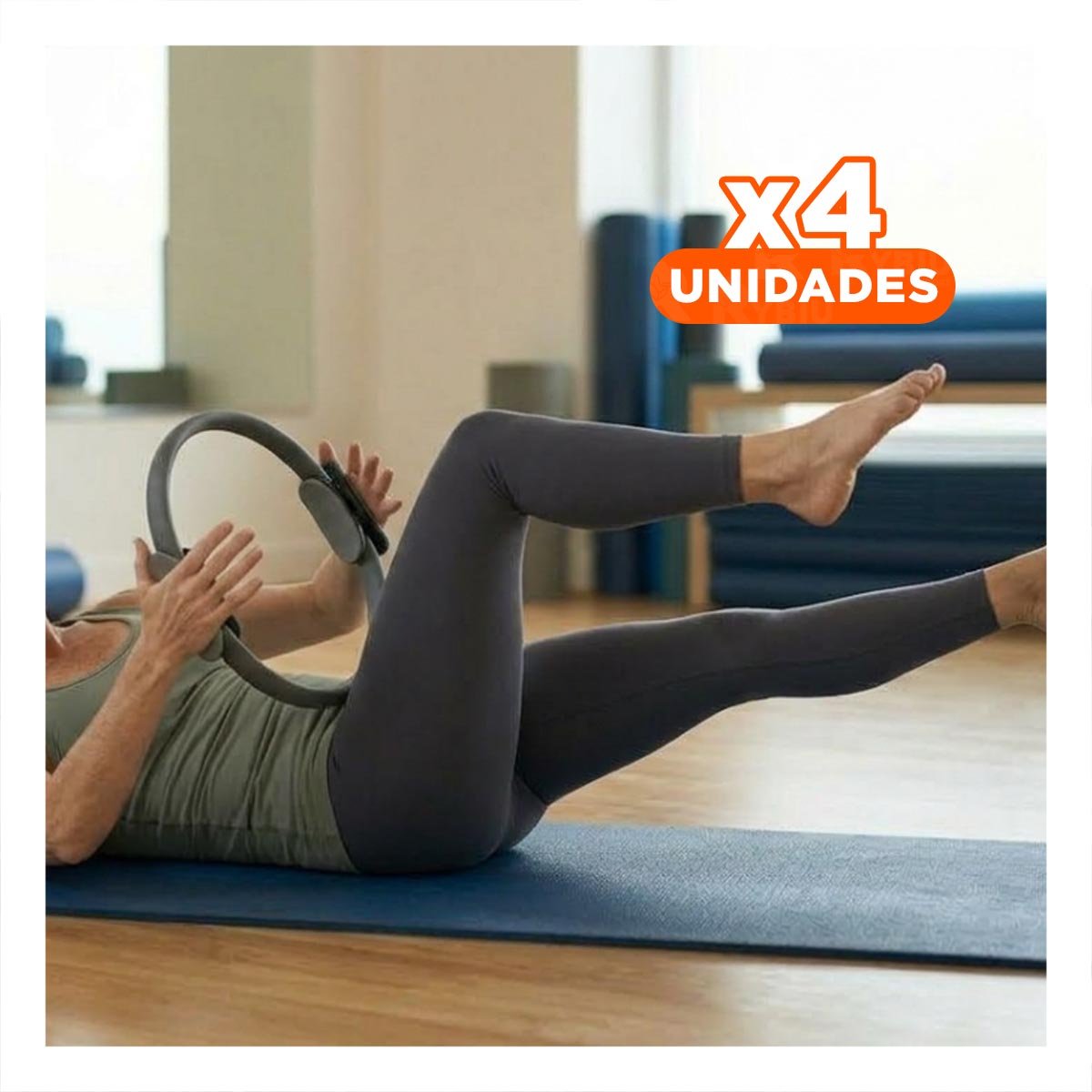 PACK4 RUEDA ENTRENAMIENTO 40 CM NEGRO PARA EJERCICIOS DE EQUILIBRIO Y FUERZA - 1