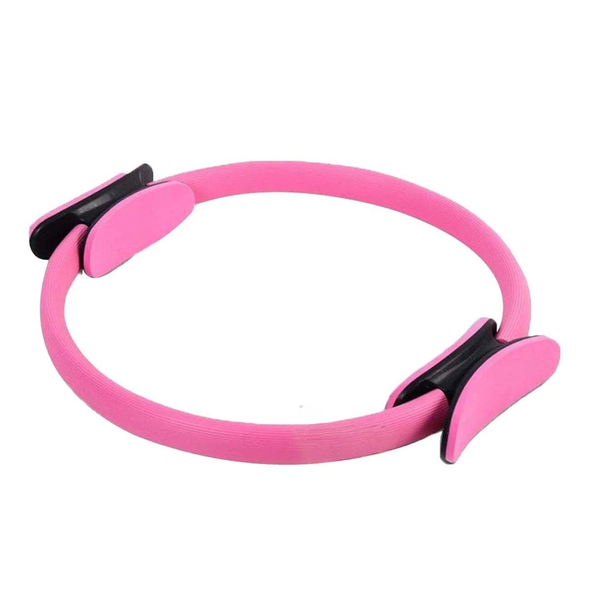 ARO PILATES 40 CM ROSADO PARA TONIFICAR CUERPO Y MEJORAR FLEXIBILIDAD Y+LIGAS REGALO - 3