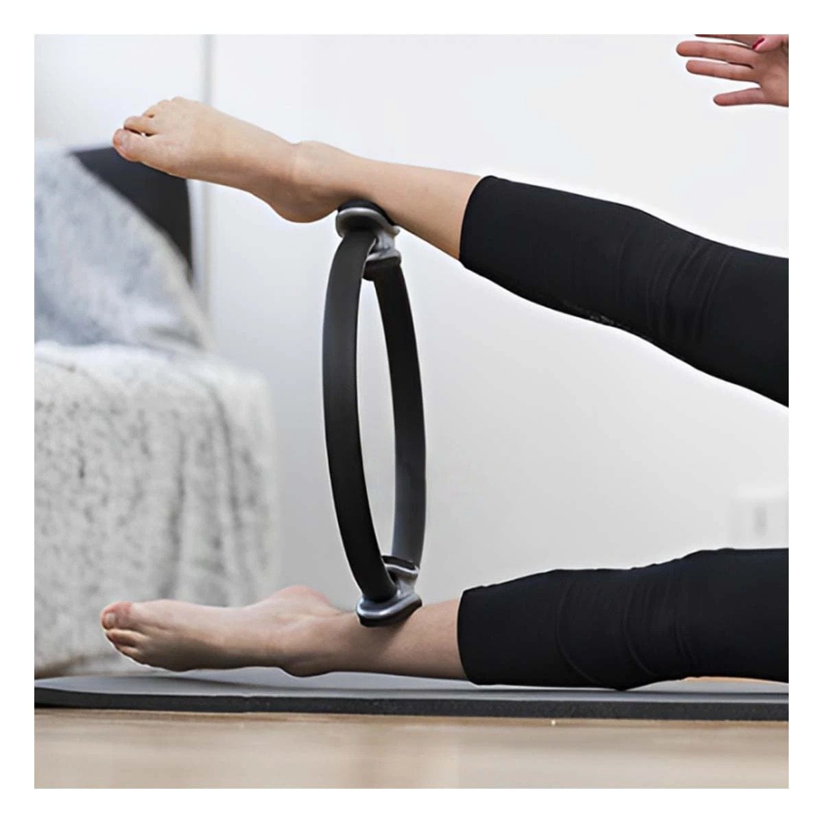 PACK2 CIRCULO PILATES 40 CM NEGRO PARA TONIFICAR MUSCULOS Y POSTURA Y+PAPEL REGALO - 5
