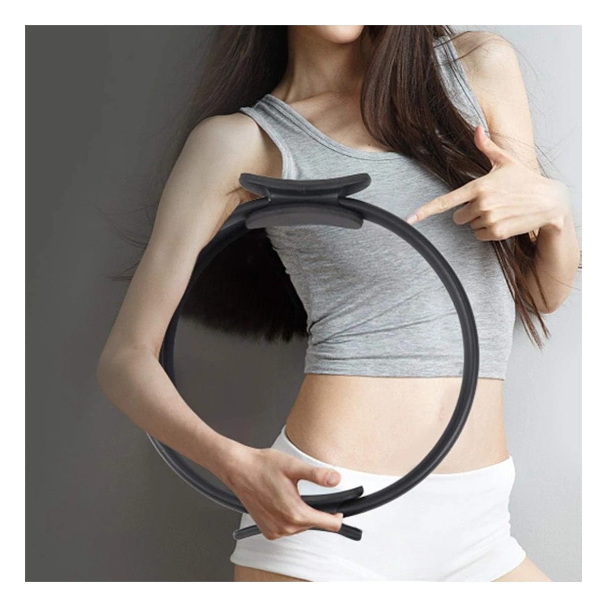PACK4 CIRCULO ENTRENAMIENTO 40 CM NEGRO PARA MEJORAR POSTURA Y FLEXIBILIDAD Y+REGALO STICKER - 5