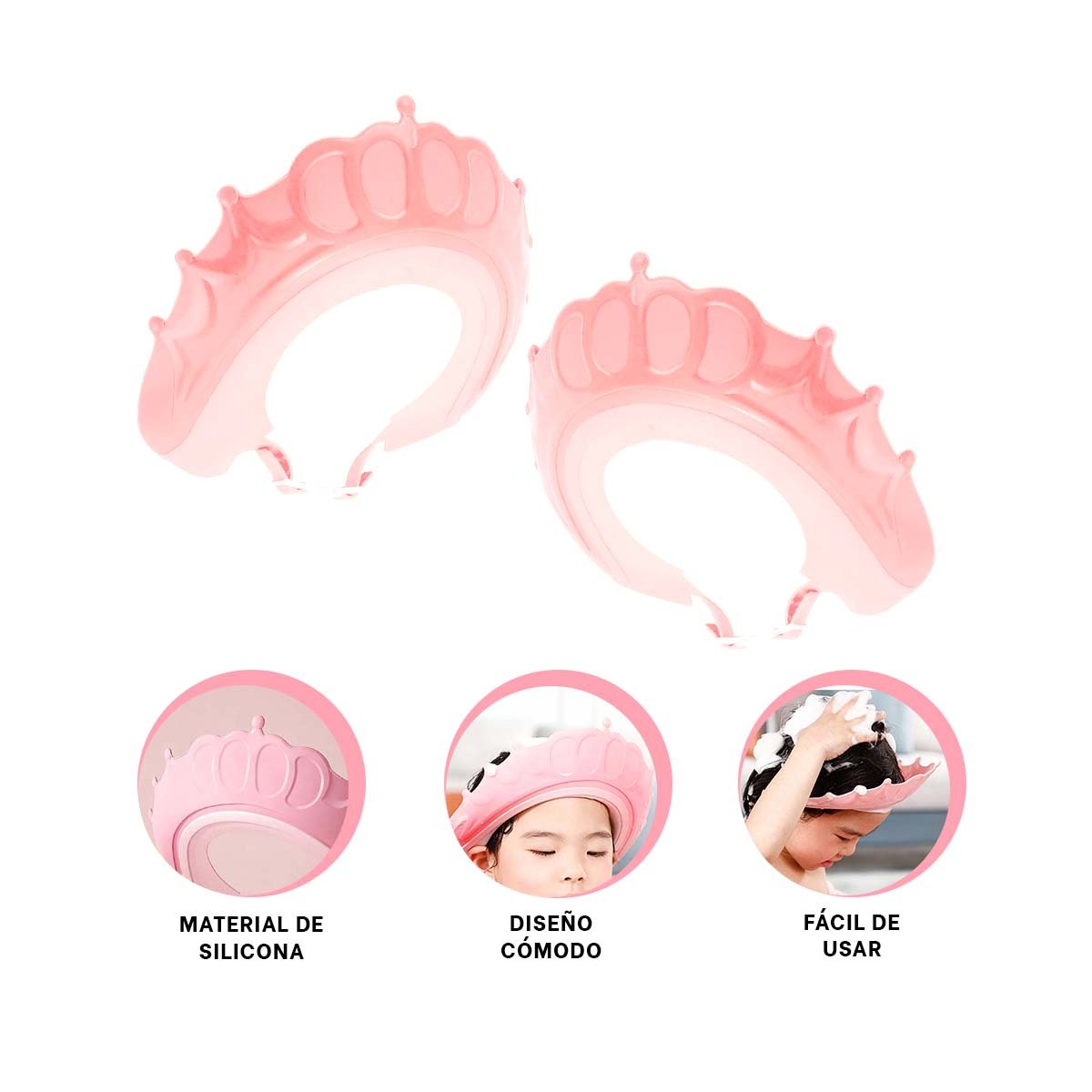 AISLANTE DE DUCHA AJUSTABLE PARA NINOS ROSADO MOL 2 INFANTIL - 3