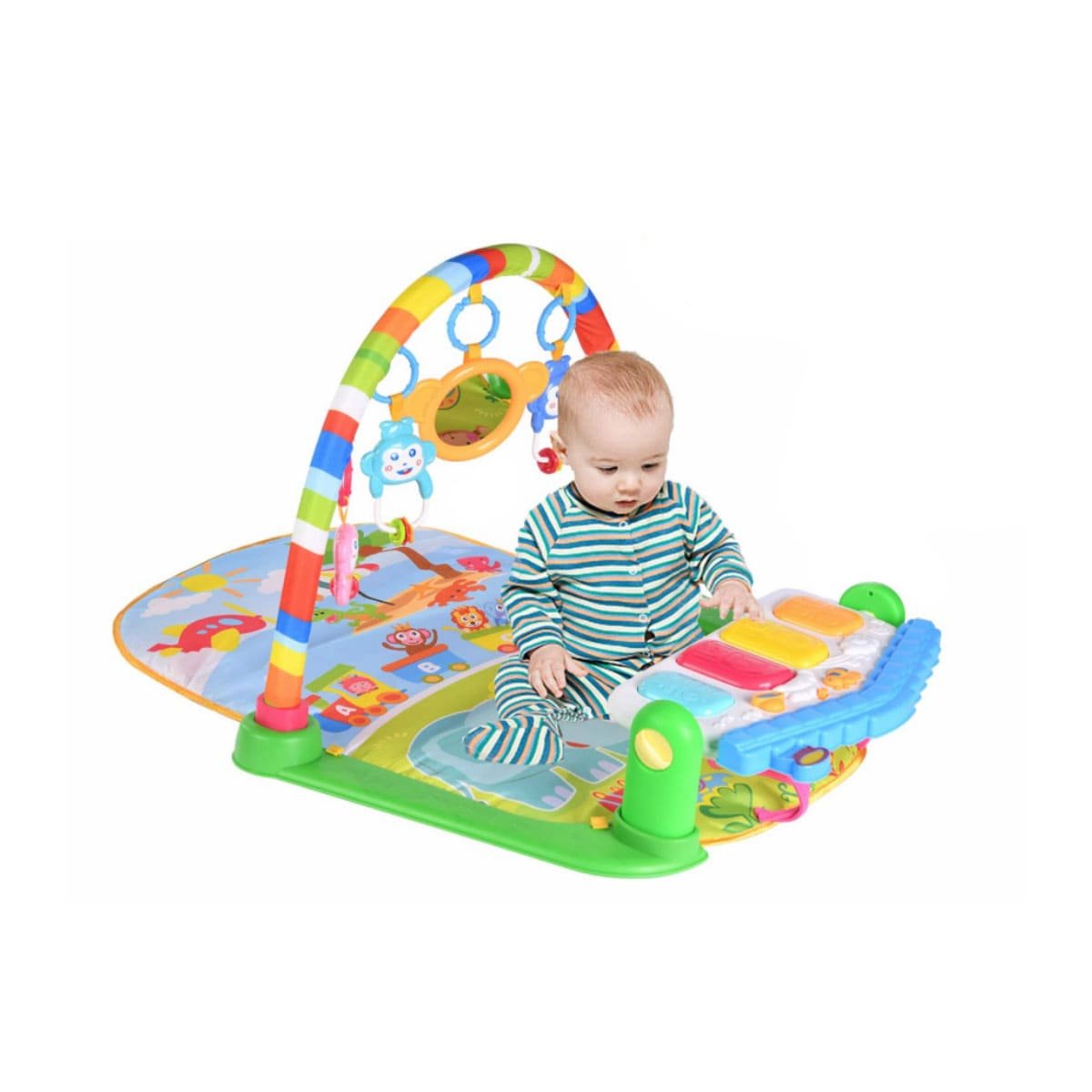 MODULO MUSICAL INFANTIL CON PIANO Y ARCO VERDE HUANGER Y+LIGAS REGALO - 3
